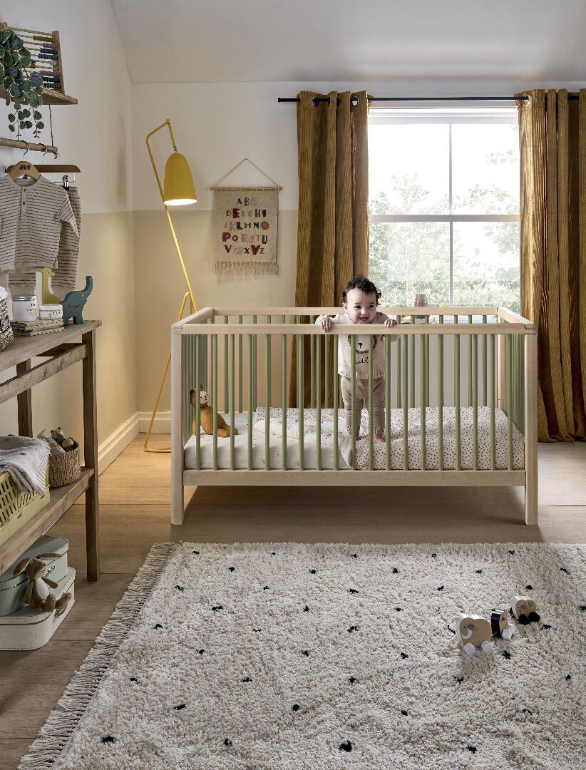 Compact Solo Cotbed - Natural Moss Green image number 1