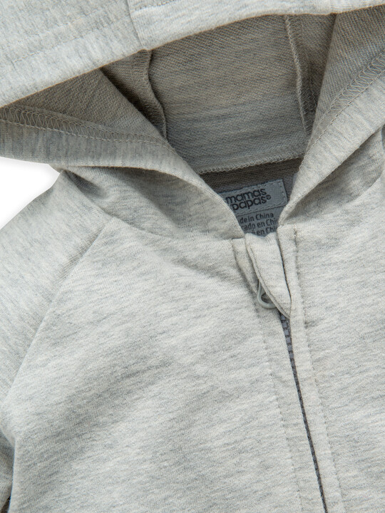 Grey Hooded Jacket image number 3