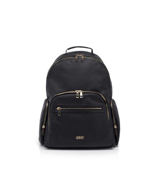Strada Tumbled Backpack - Black And Gold image number 1