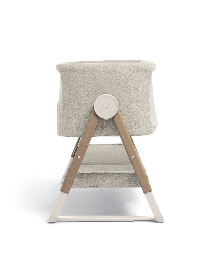 Buy Lua Bedside Crib Bundle Beige with Mattress Protector & Fitted