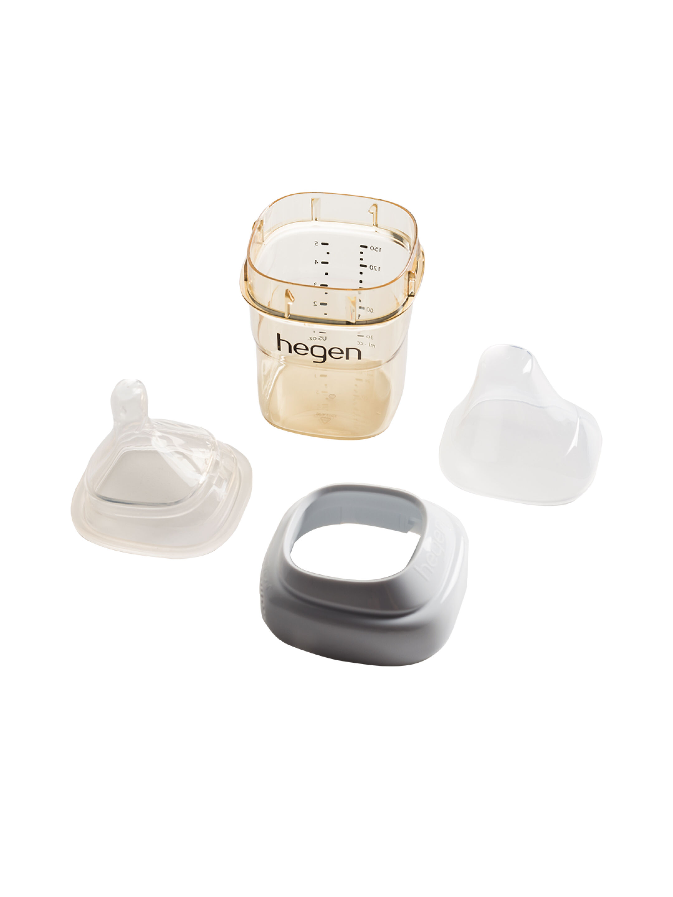 Hegen PCTO&trade; 150ml Feeding Bottle - 2-Pack with 2x Slow Flow Teat (1 to 3 months) image number 2