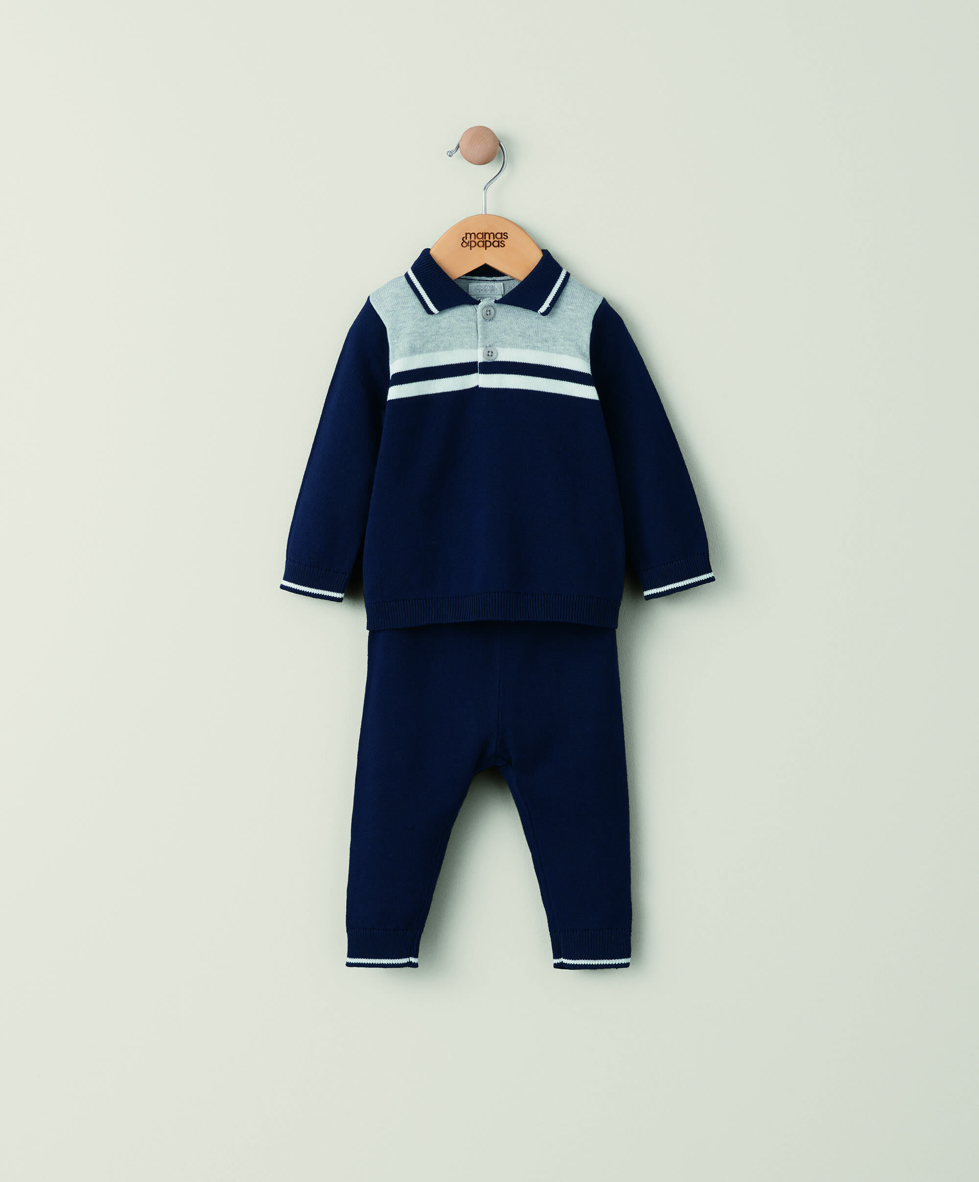 2 Piece Navy Knit Set image number 4