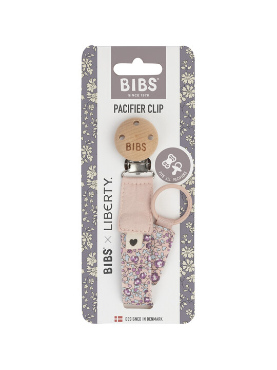 BIBS x Liberty Pacifier Clip Eloise Blush image number 2