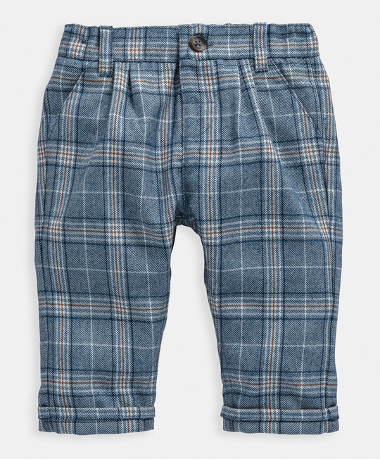 Blue Check Trousers image number 1