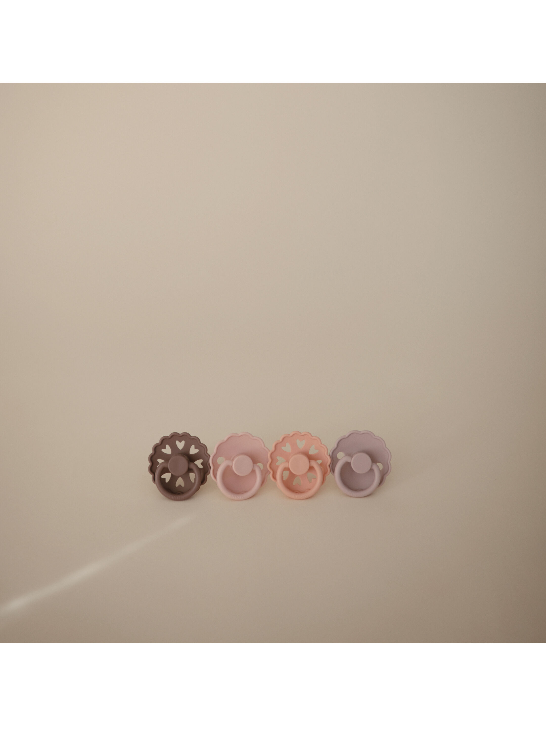FRIGG Round Latex Baby Pacifier 0-6M 4-Pack Skyline Serenity - Size 1 image number 5