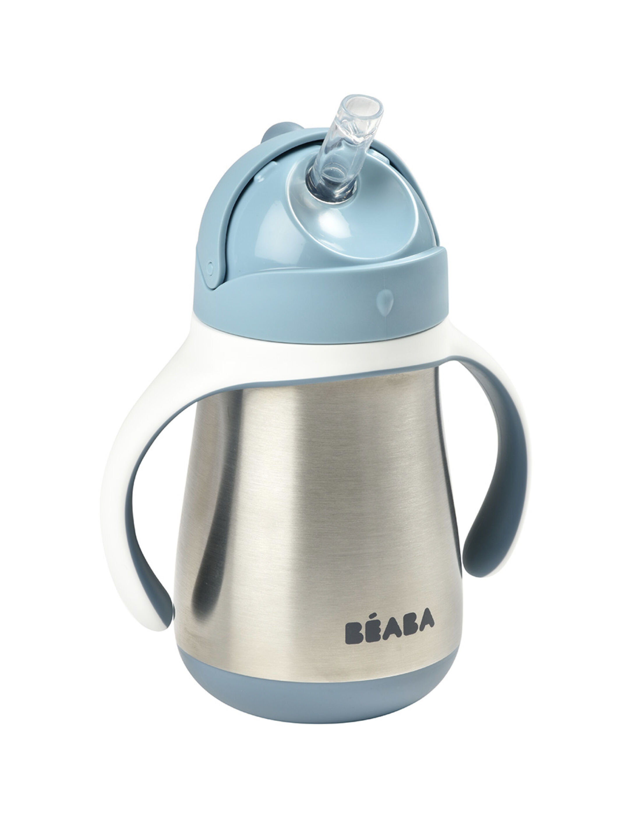 Beaba Stainless Steel Straw Cup - Windy Blue image number 1