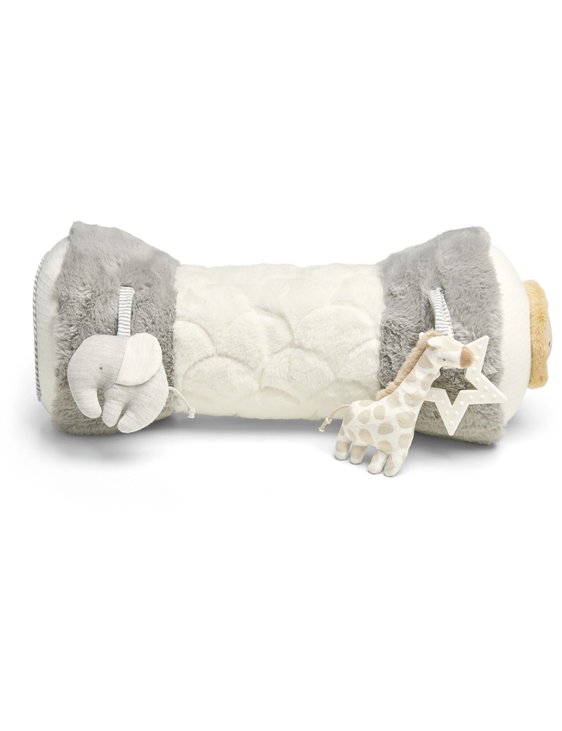 Welcome to the World Elephant Tummy Time Roll - Grey image number 2