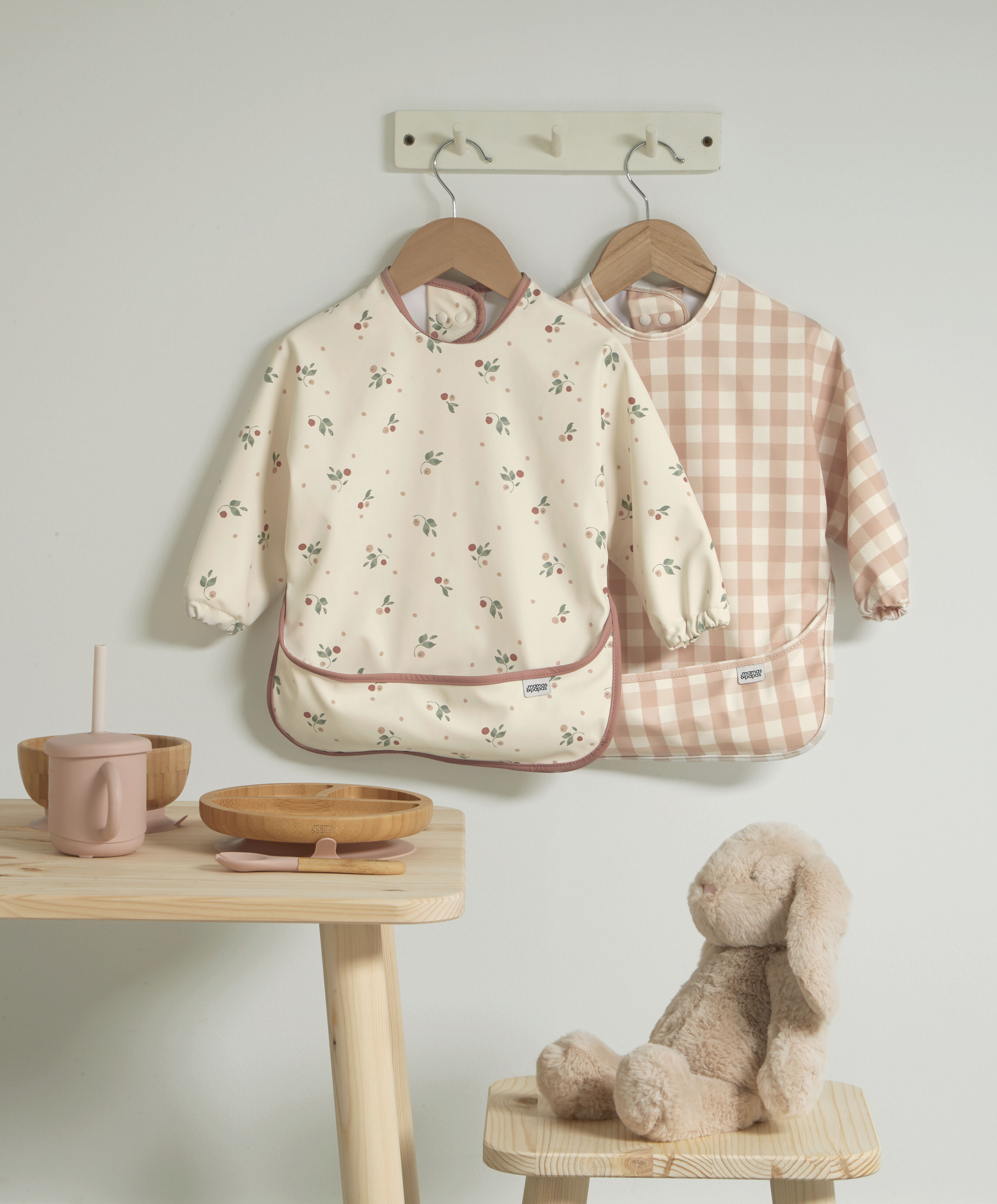 Long Sleeve Bib (Pack of 2) - Berry Picnic image number 1