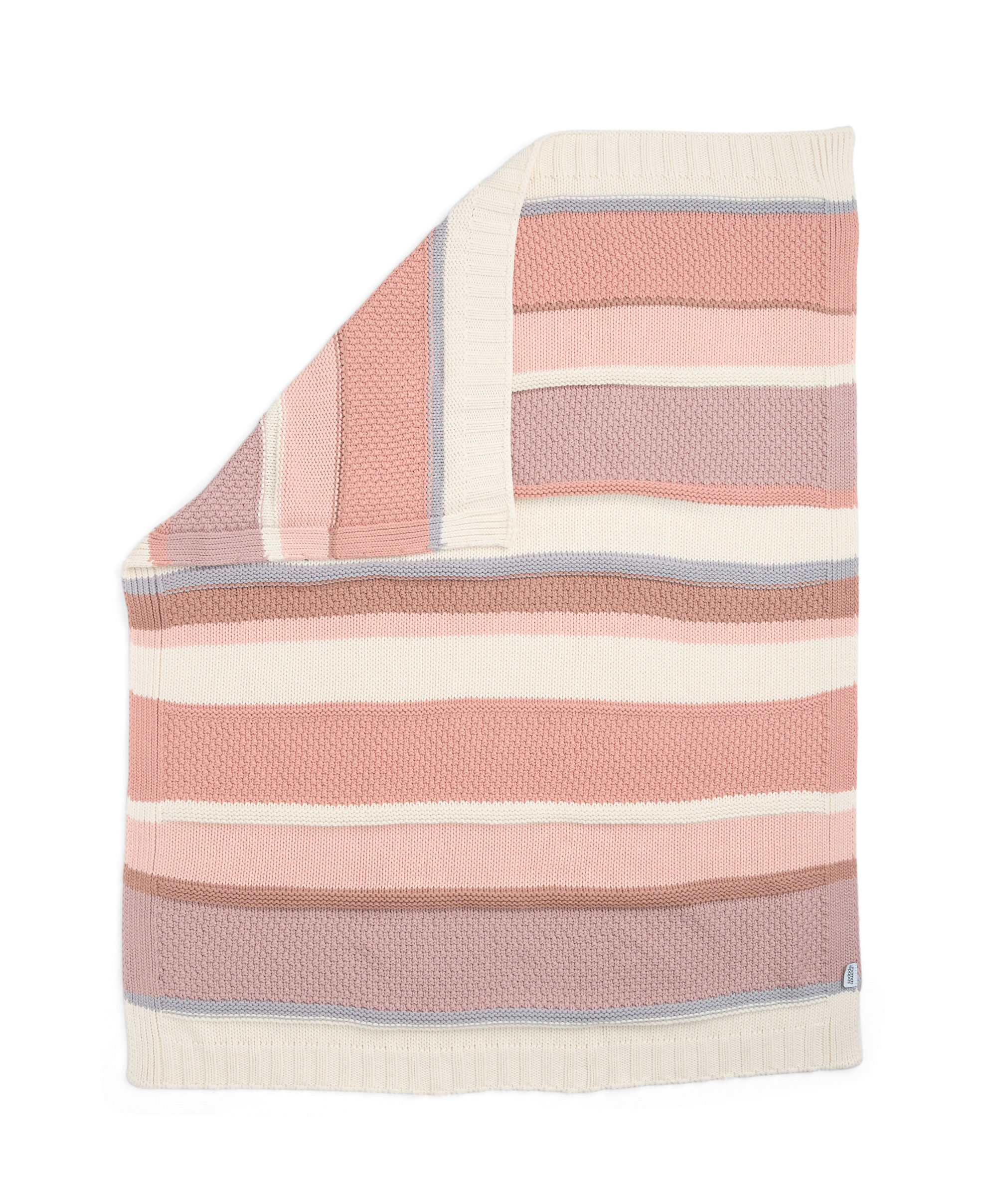 Knitted Blanket - Pink Block image number 4