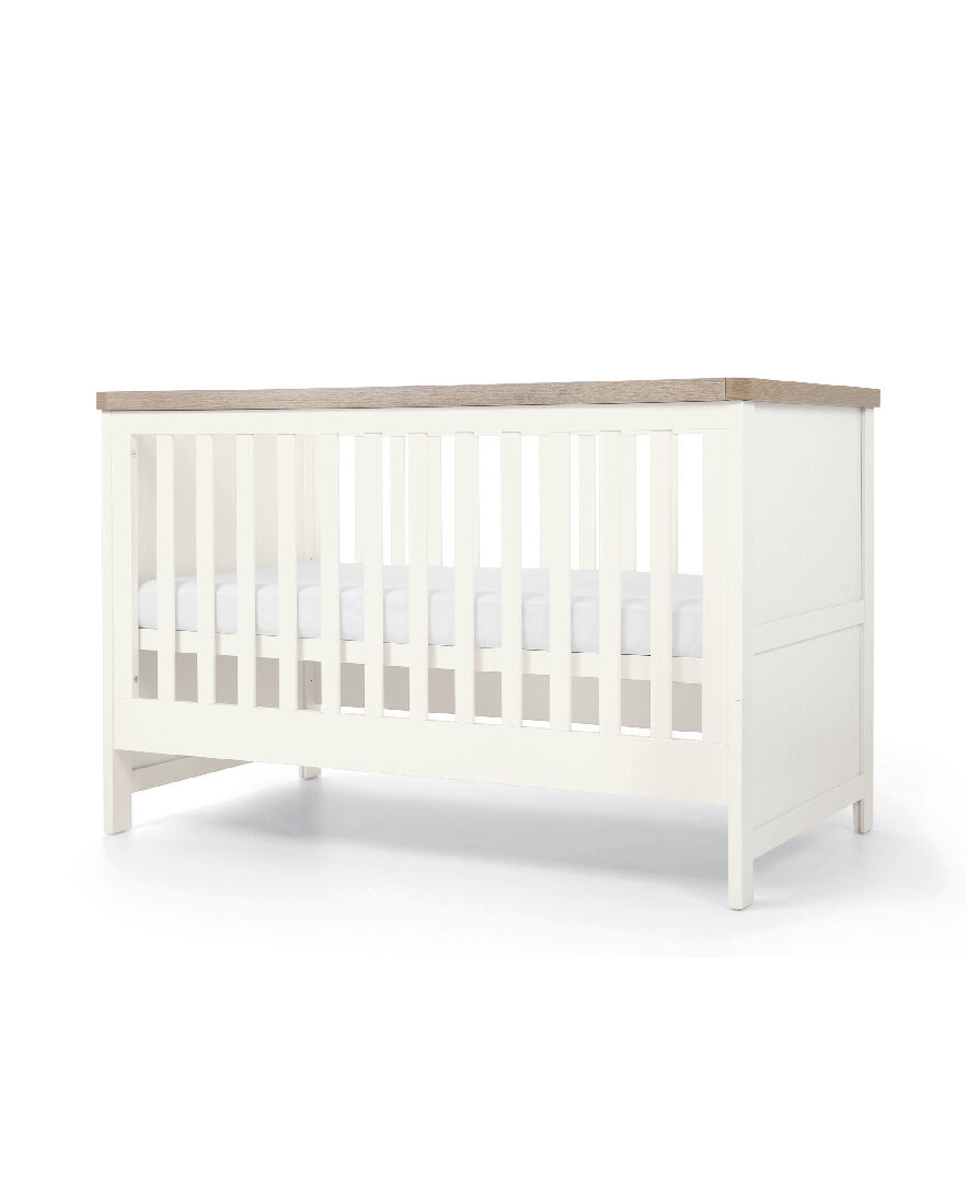Buy Keswick Baby Cot Bed White Oak Baby Beds & Cots Mamas & Papas KSA
