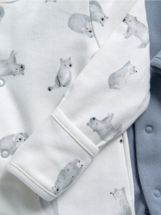 Bear Print Sleepsuits - 3 Pack image number 5