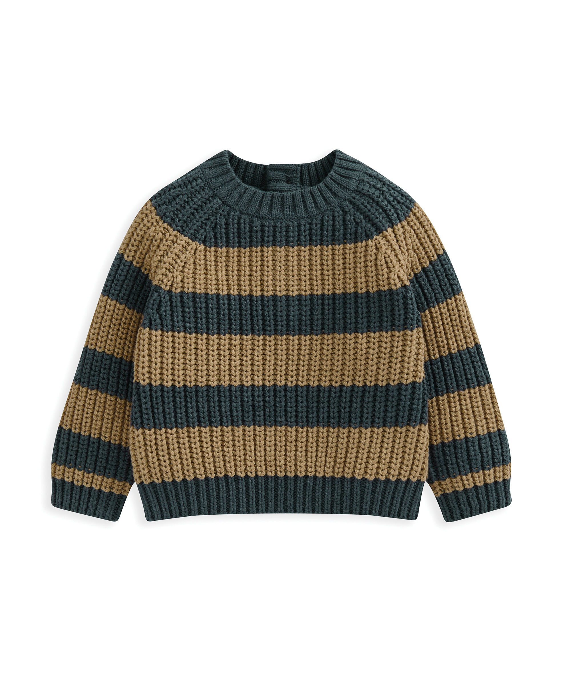 Chunky Knitted Stripe Jumper image number 2