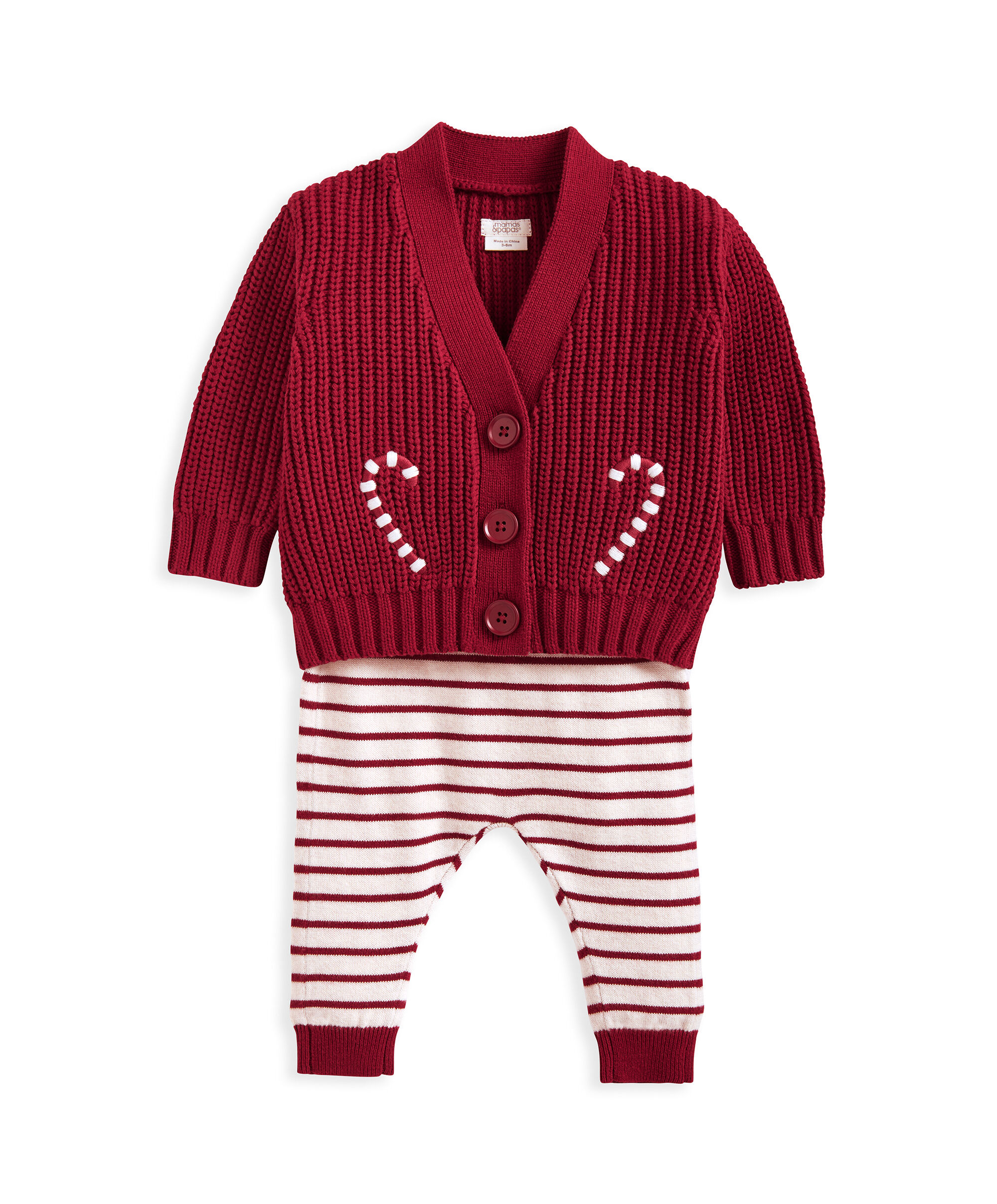 2Pc Red Knit Set image number 4