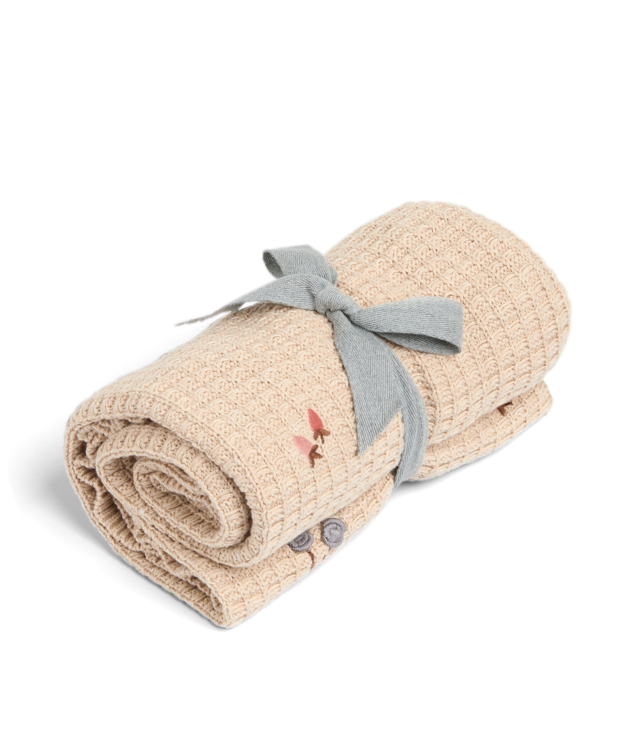 Knitted Blanket - Berry Frill image number 3