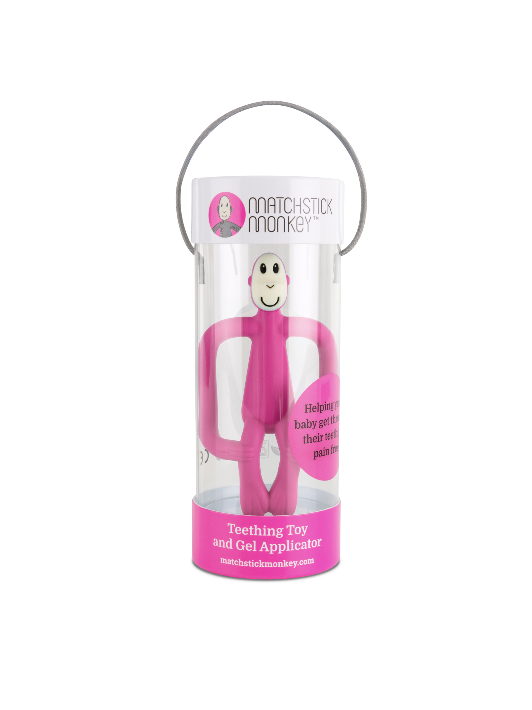 Matchstick Monkey Original Teether - Pink image number 5