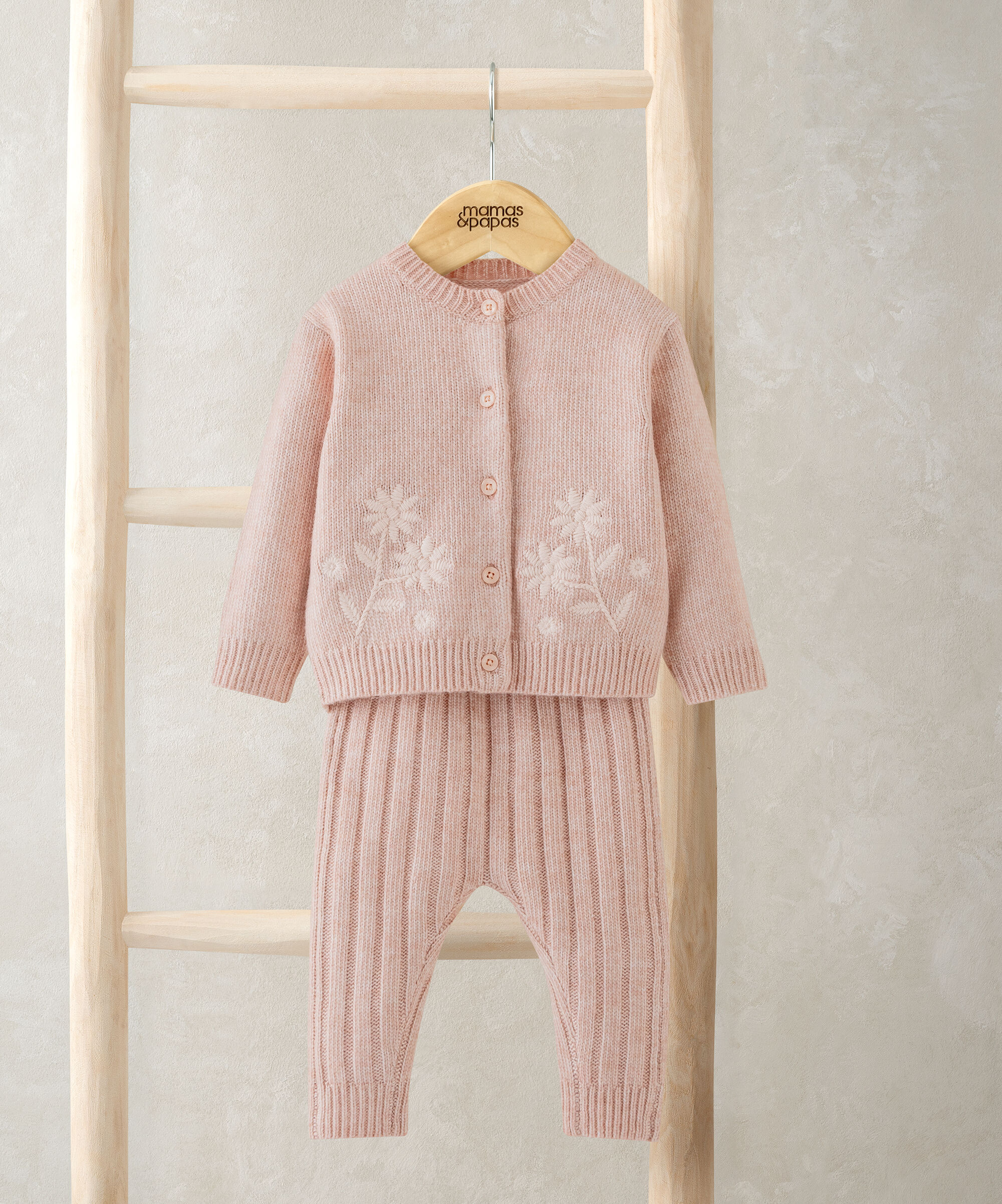 Floral Cardigan & Leggings Outfit Set image number 1