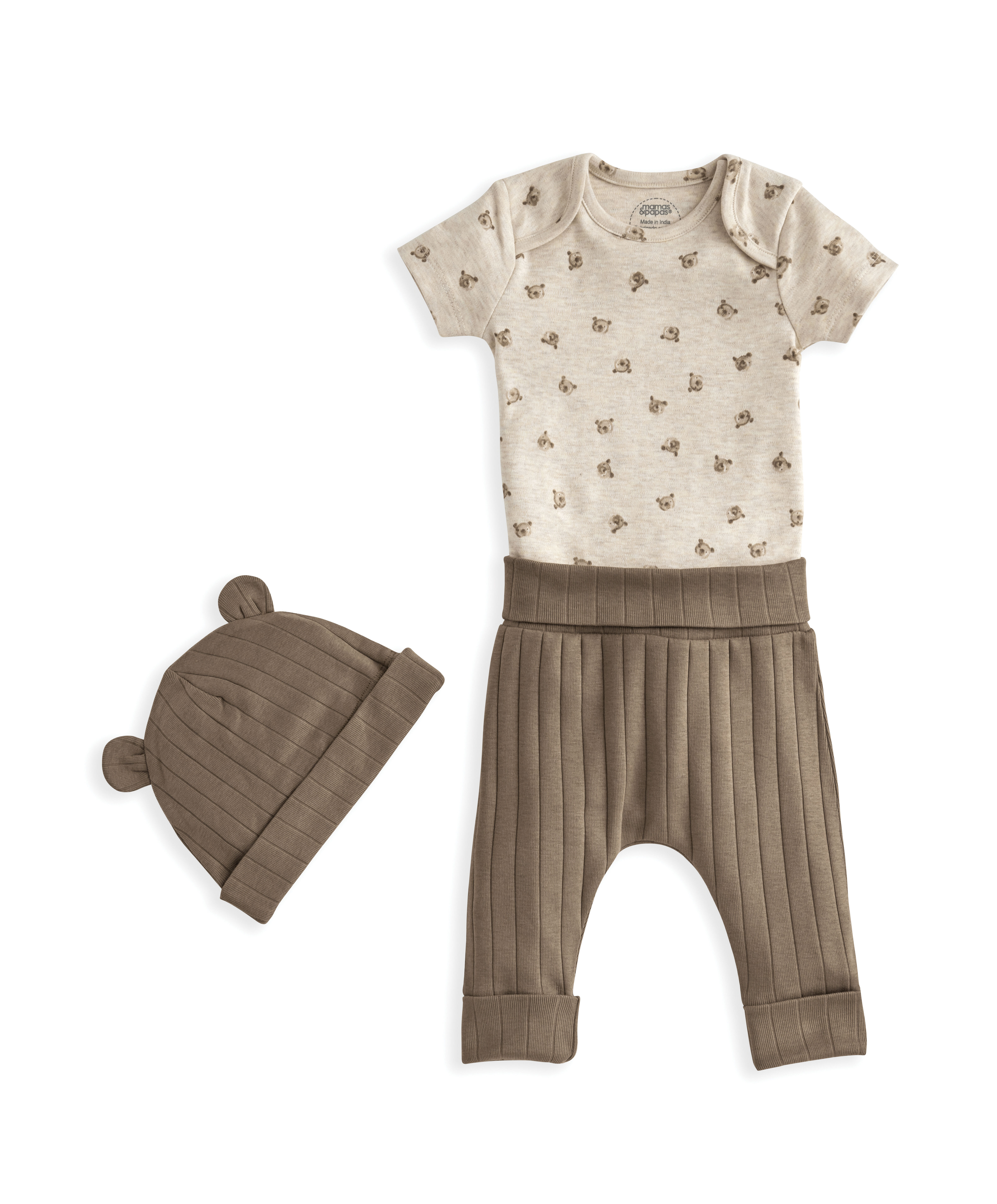 Teddy Bear Bodysuit Set (3 Piece Set) image number 2