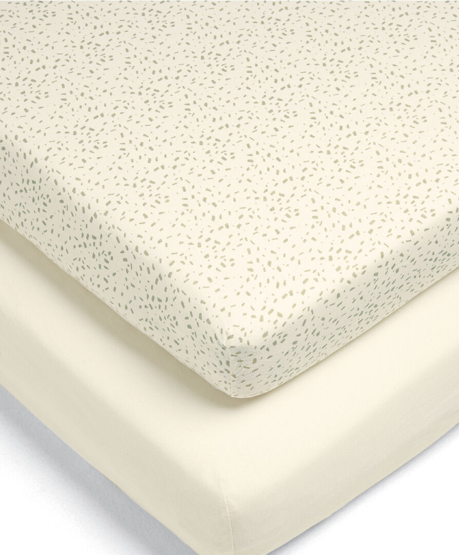 Speckle &amp; Cream Fitted Sheets - Multipack Of 2 image number 1