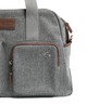 Bowling Style Changing Bag with Bottle Holder - Grey Twill image number 3