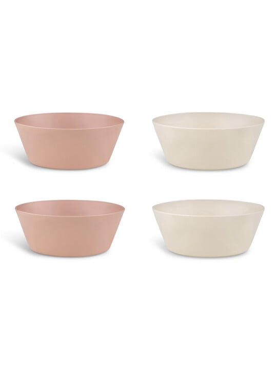 Citron Bio Based Bowl Set of 4 - Pink/Cream image number 1