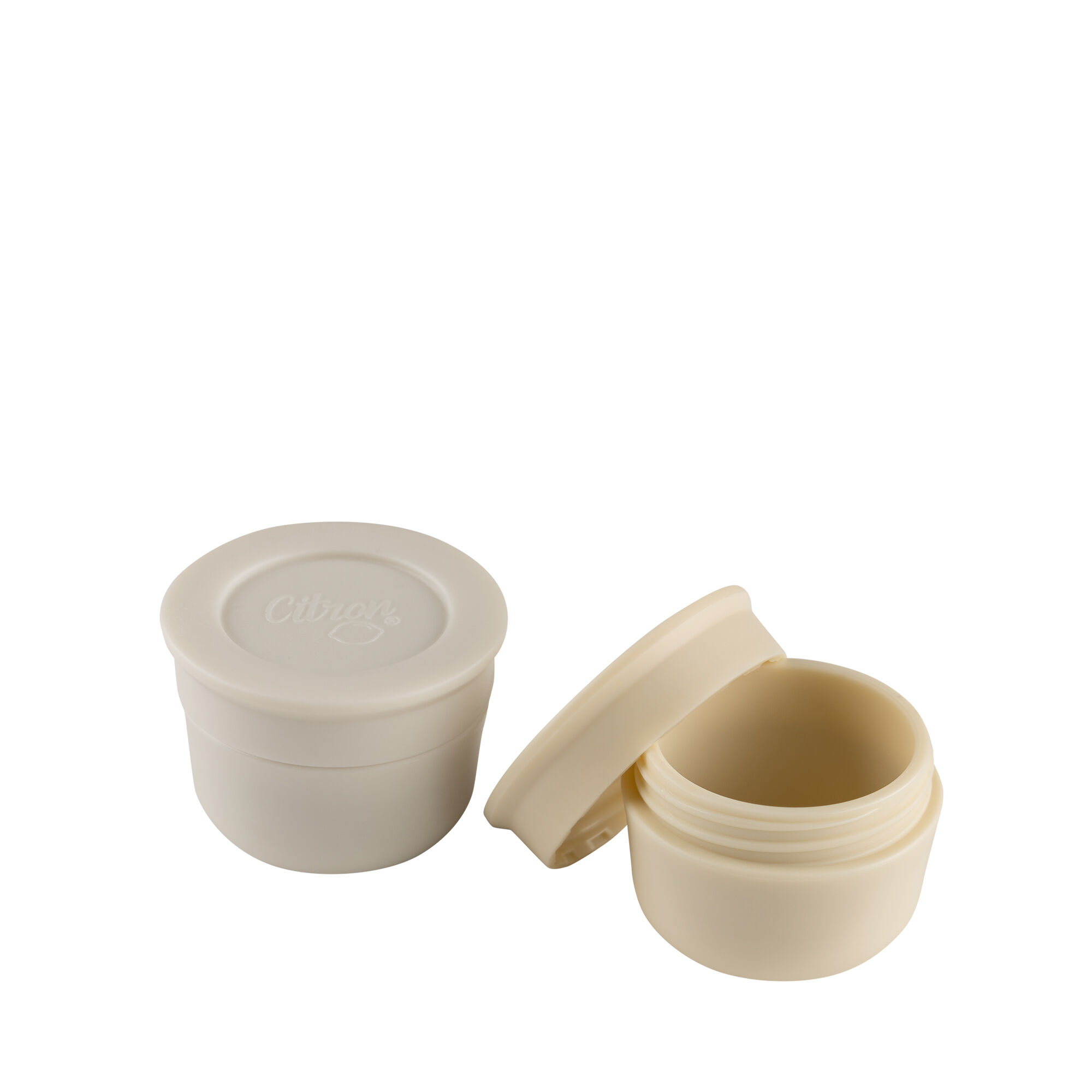 Citron Mini Sauce Containers - Light Grey/Cream image number 1