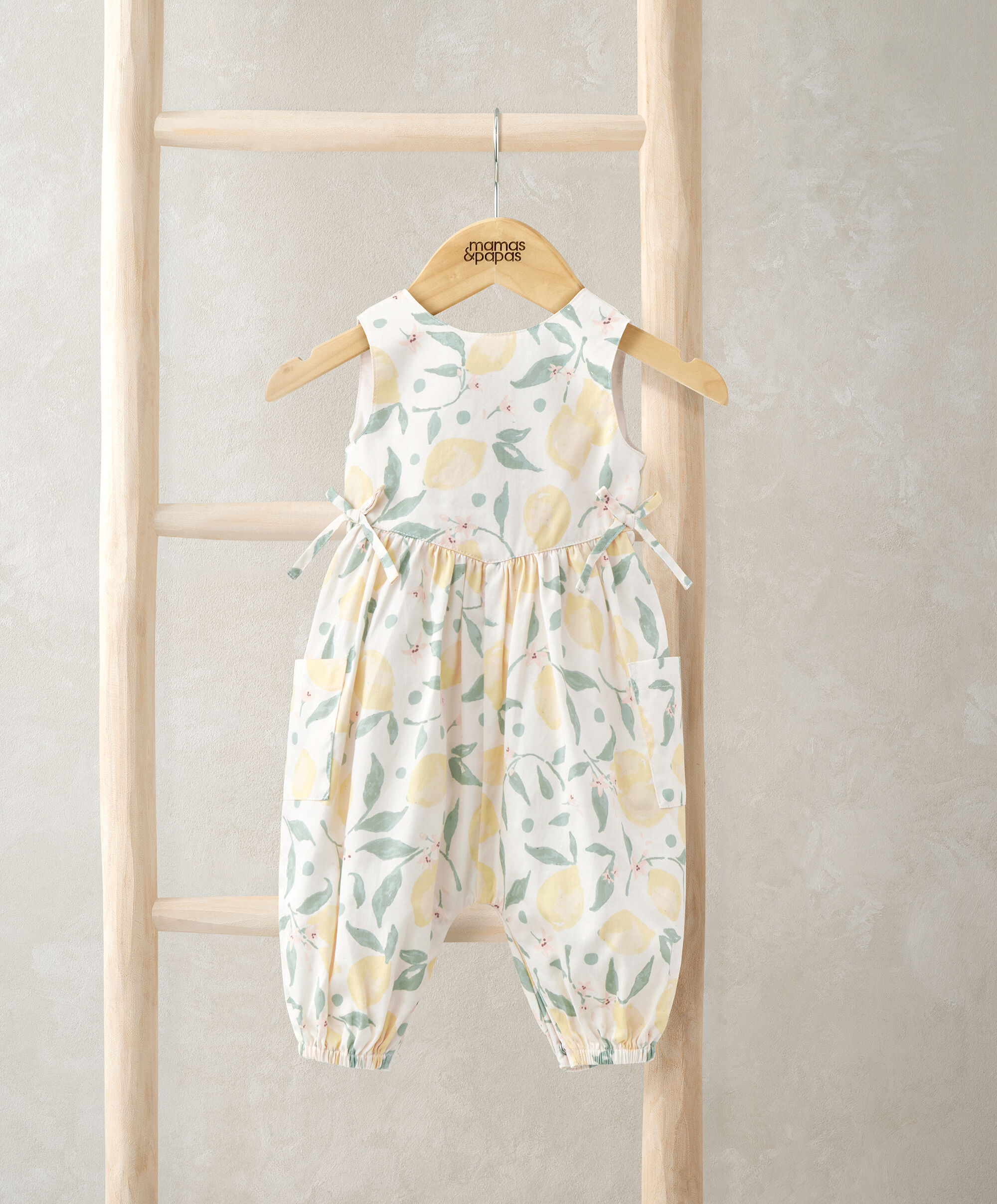 Lemon Print Romper image number 1