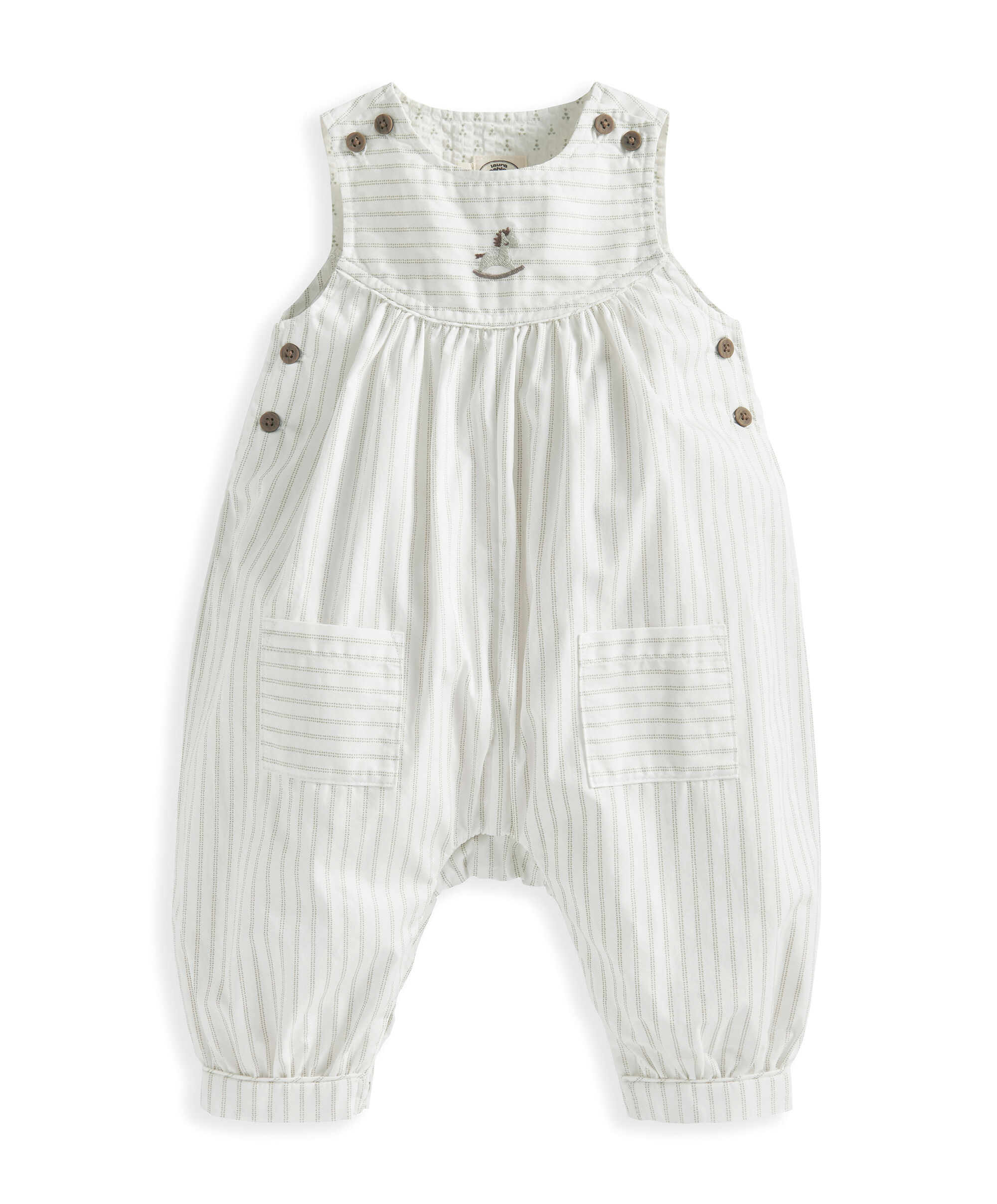 Stripe Romper - Laura Ashley image number 2