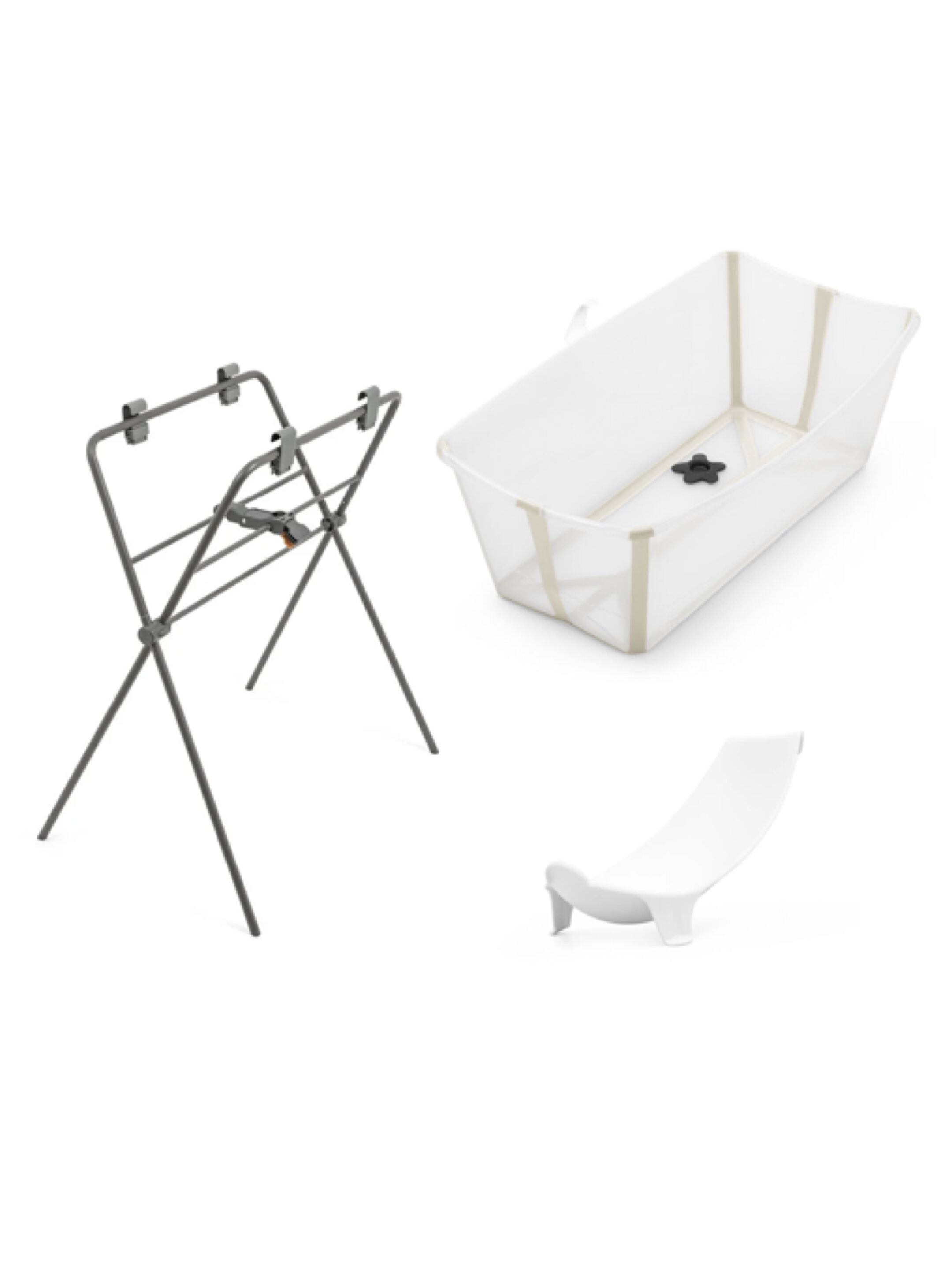  Stokke Flexi Bath Sandy Beige + Flexi Bath Stand Bundle ( 2 pieces) image number 1