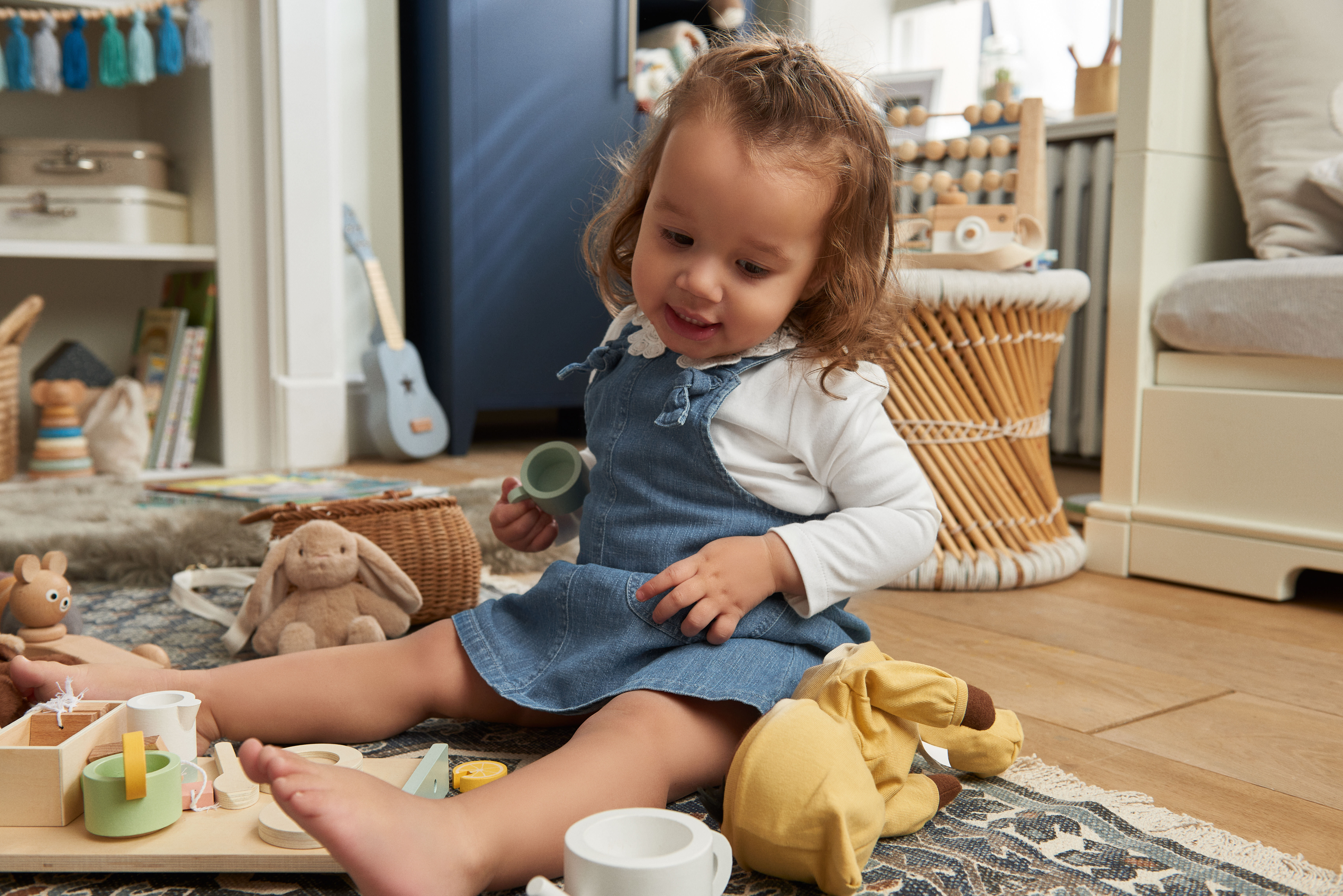Denim Pinny Dress image number 4