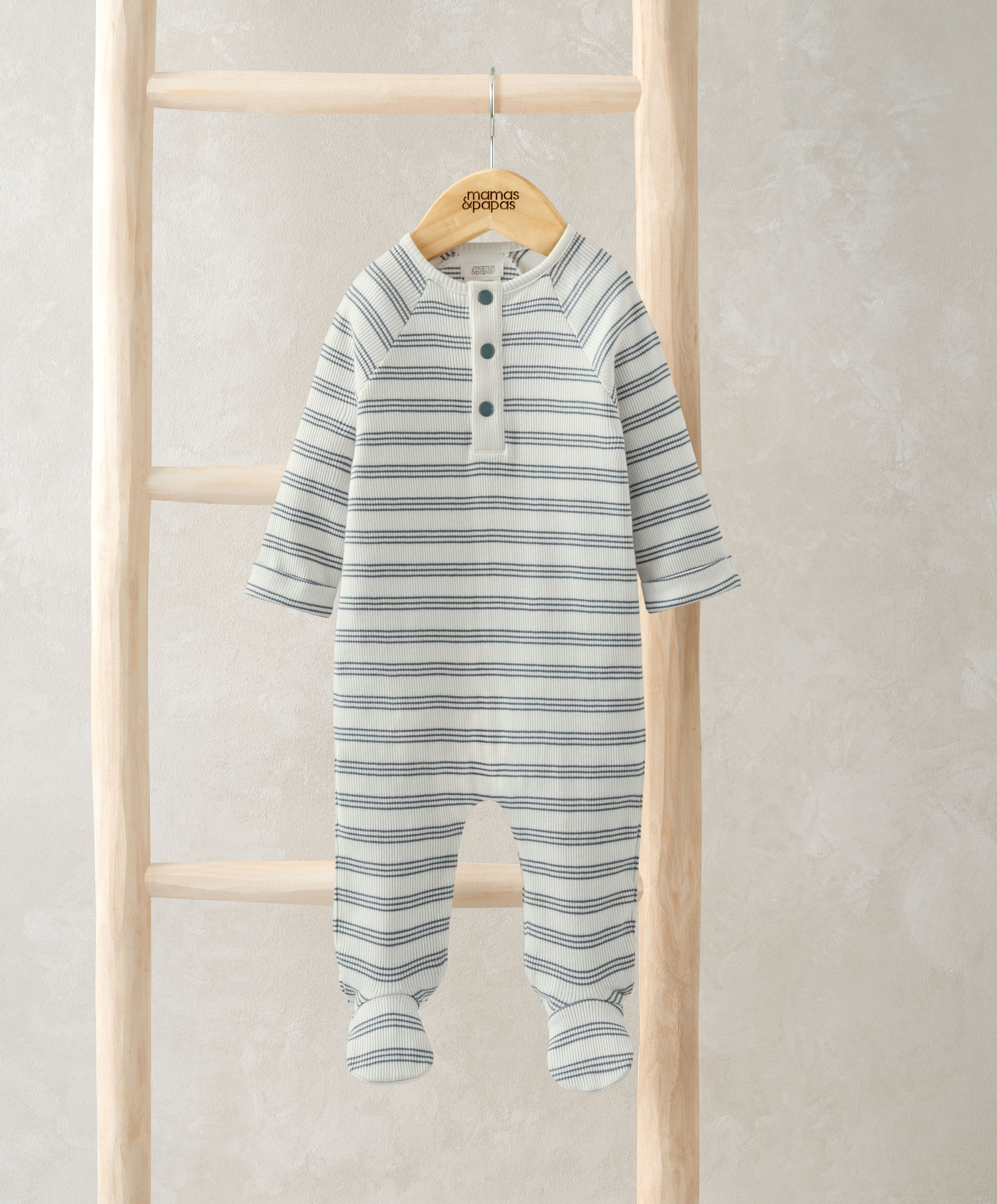 Ribbed Stripe All-In-One image number 1