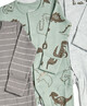 3 Pack of Dinosaur Sleepsuits image number 2