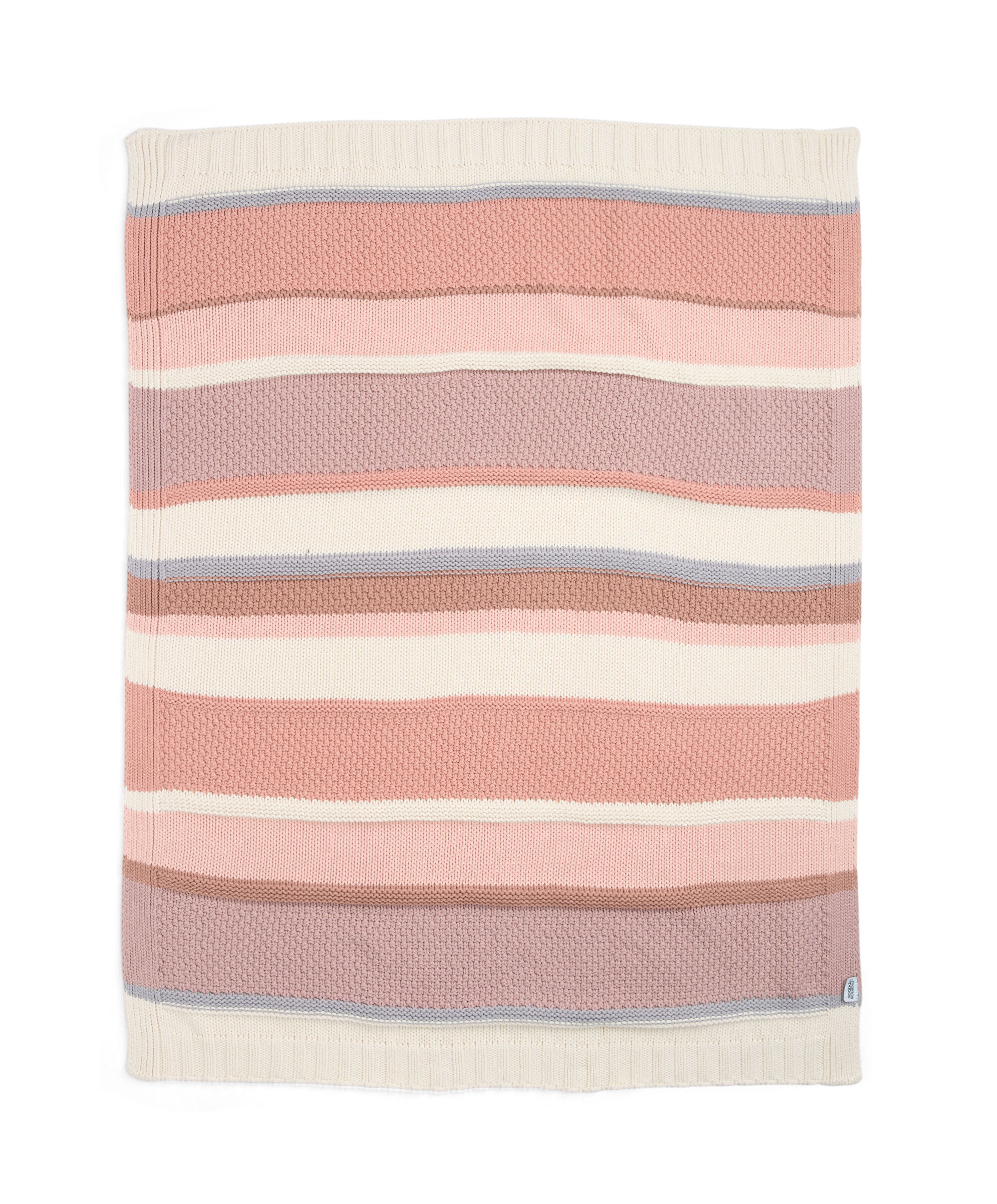 Knitted Blanket - Pink Block image number 5