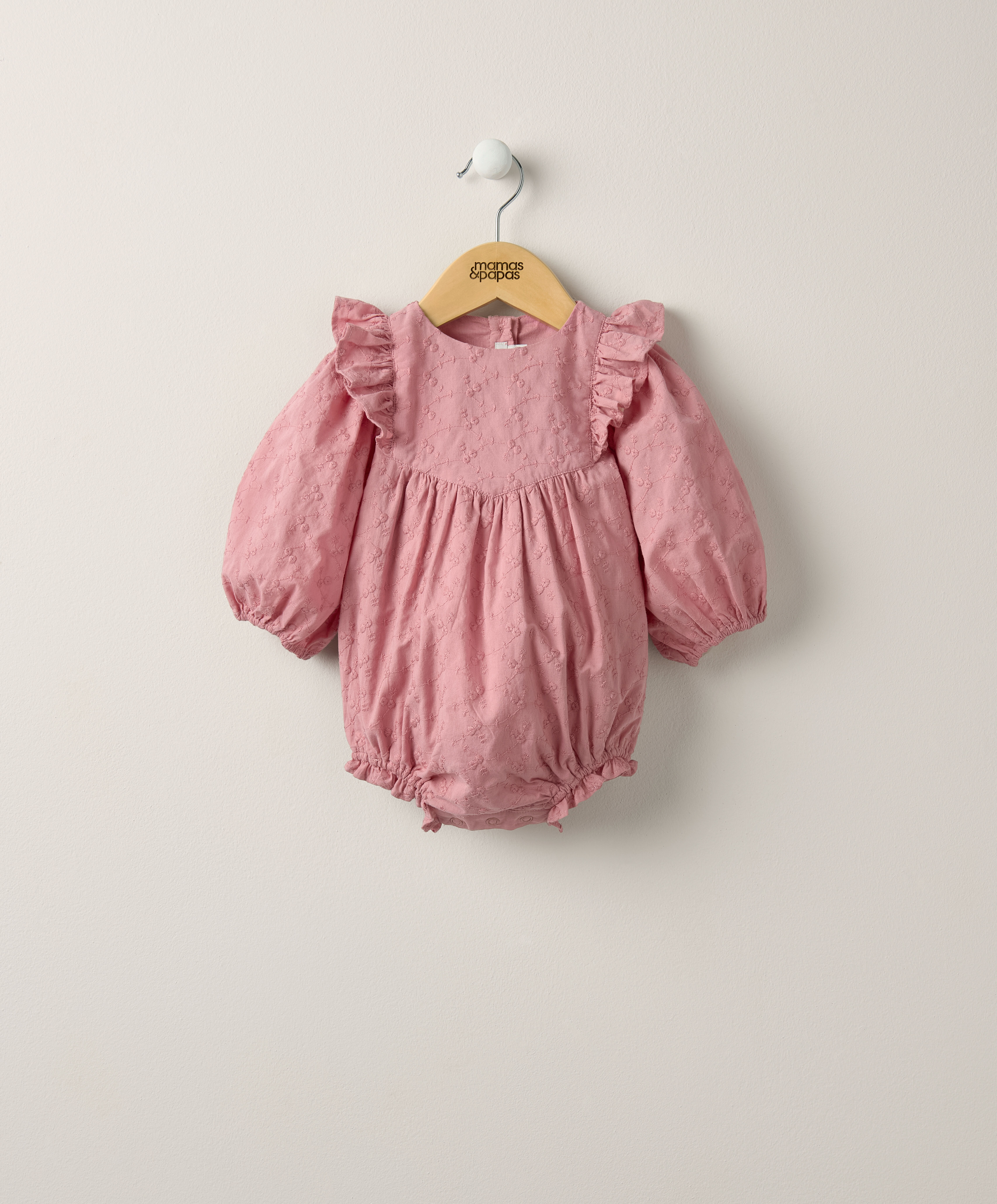 Pink Broderie Romper image number 4