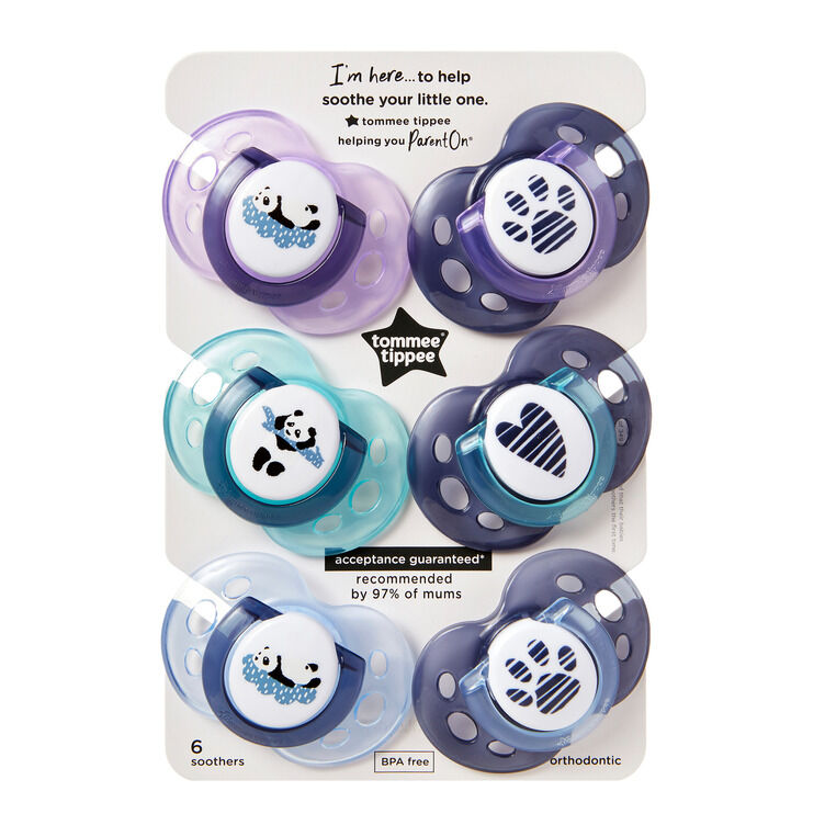 Tommee Tippee Anytime Soother, Pack of 6 (18-36 months) image number 1