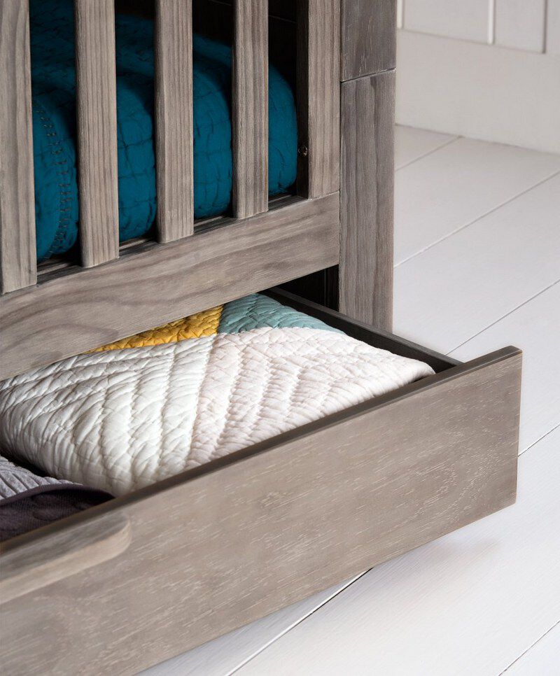 Franklin Convertible Cot & Toddler Bed 3 in 1 - Grey Wash image number 3