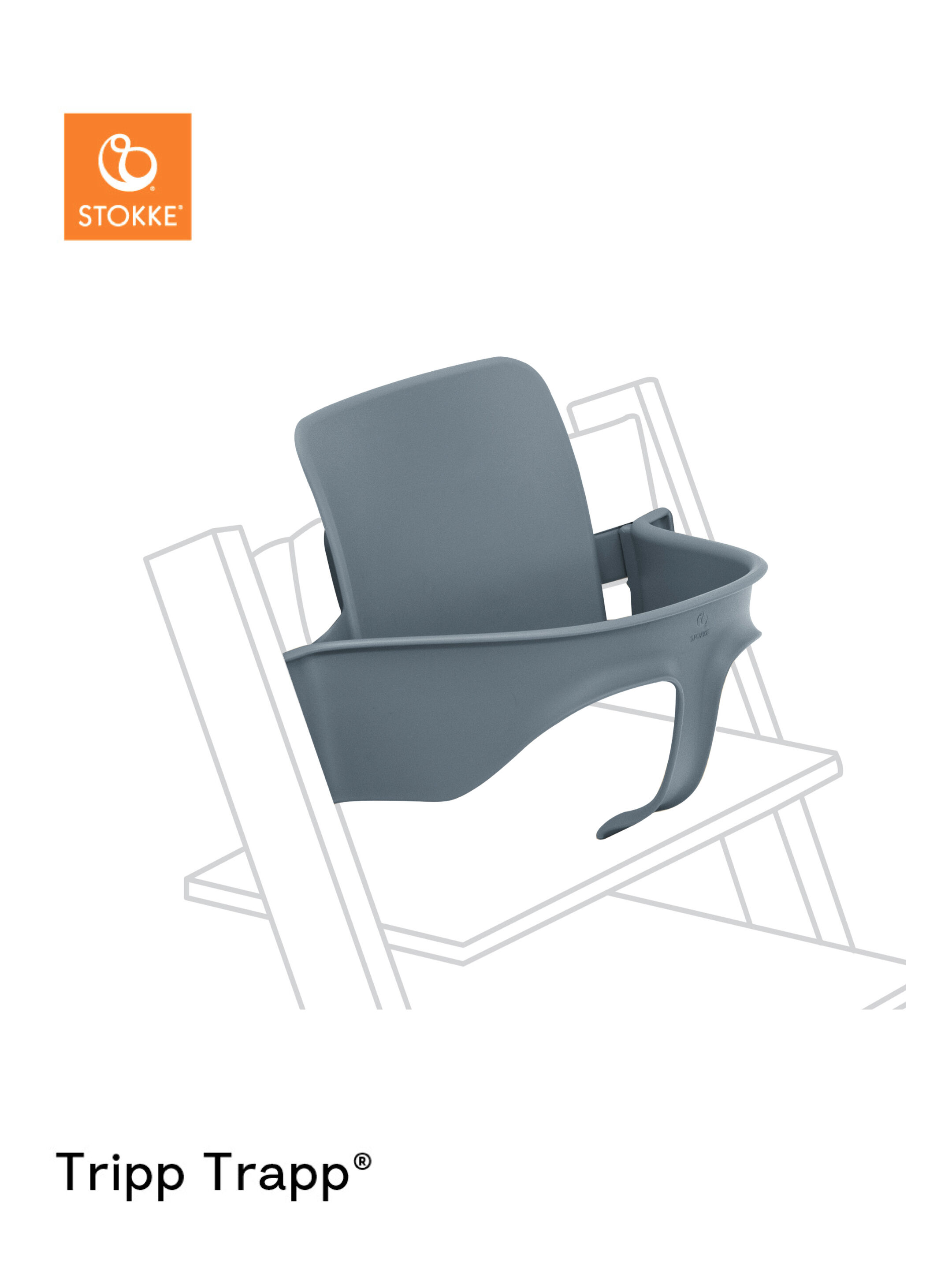 Stokke Tripp Trapp Baby Set V2 - Fjord Blue image number 1