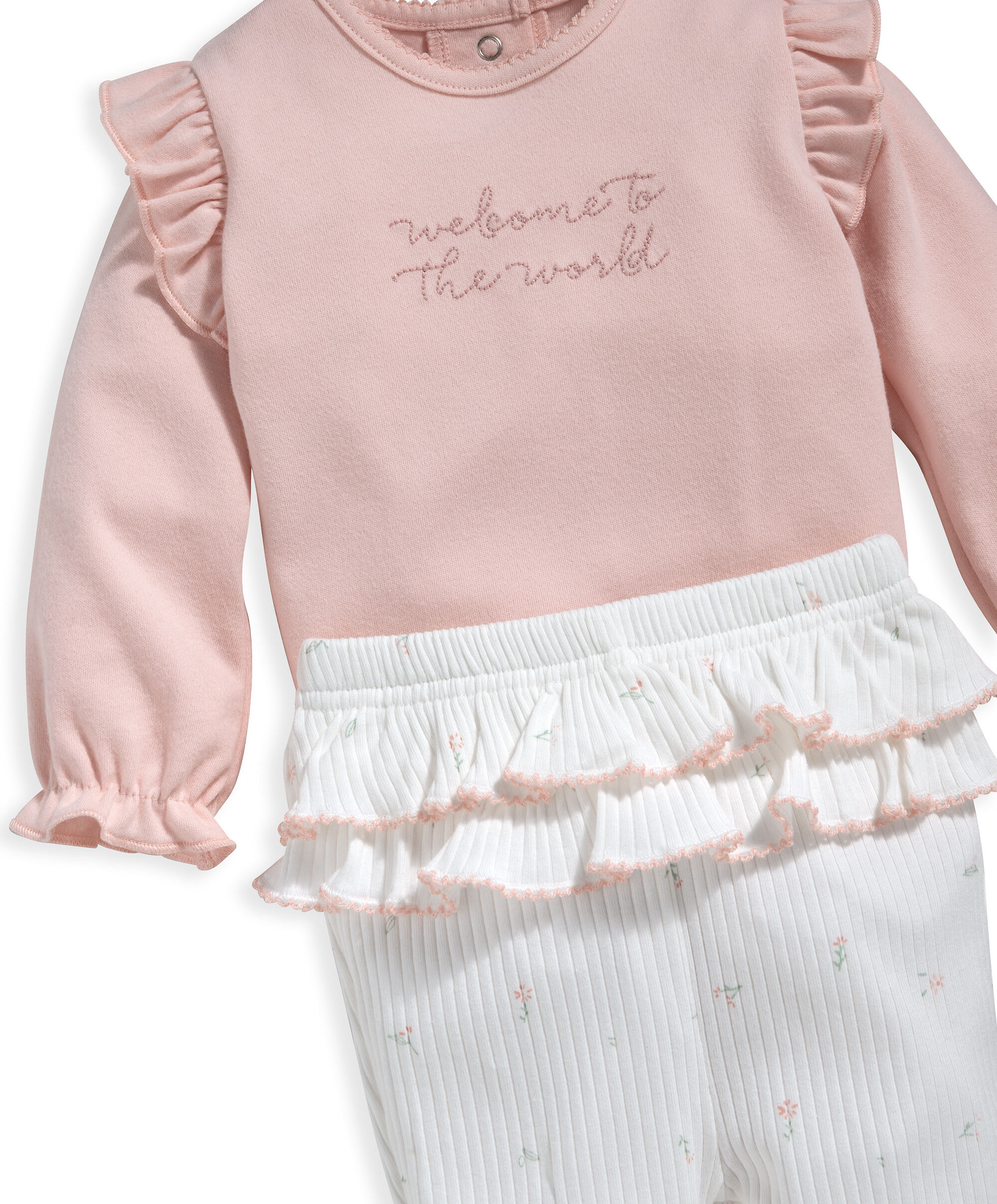 Pink Bodysuit & Leggings - Set Of 2 image number 4