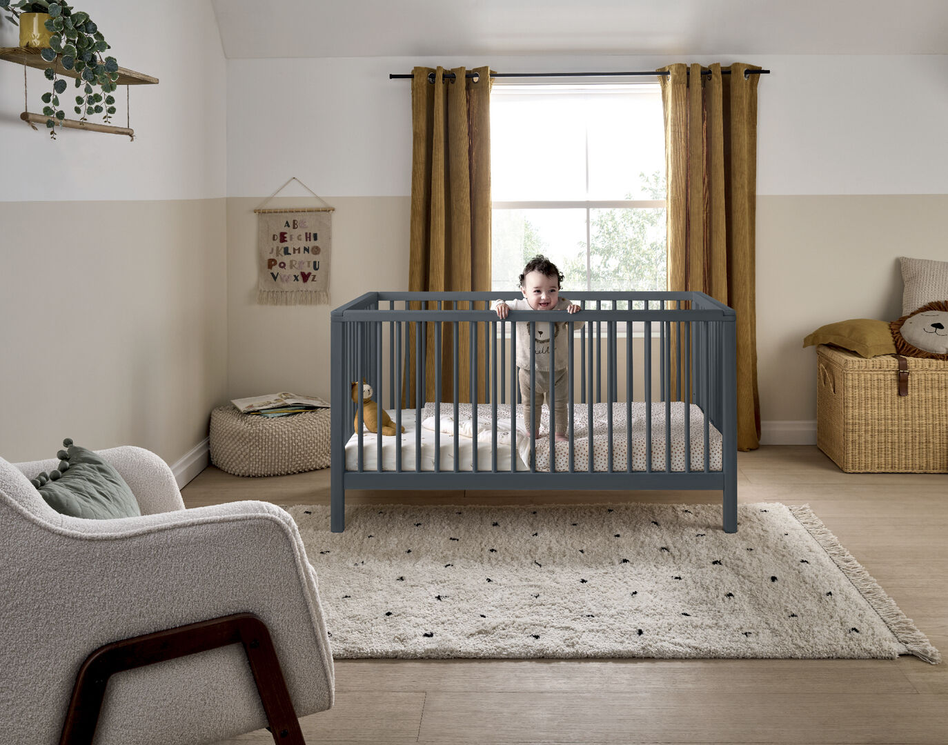 Compact Solo Cotbed - Slate image number 6