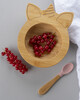 Citron Organic Bamboo Bowl 250ml Suction + Spoon Unicorn Blush Pink image number 6