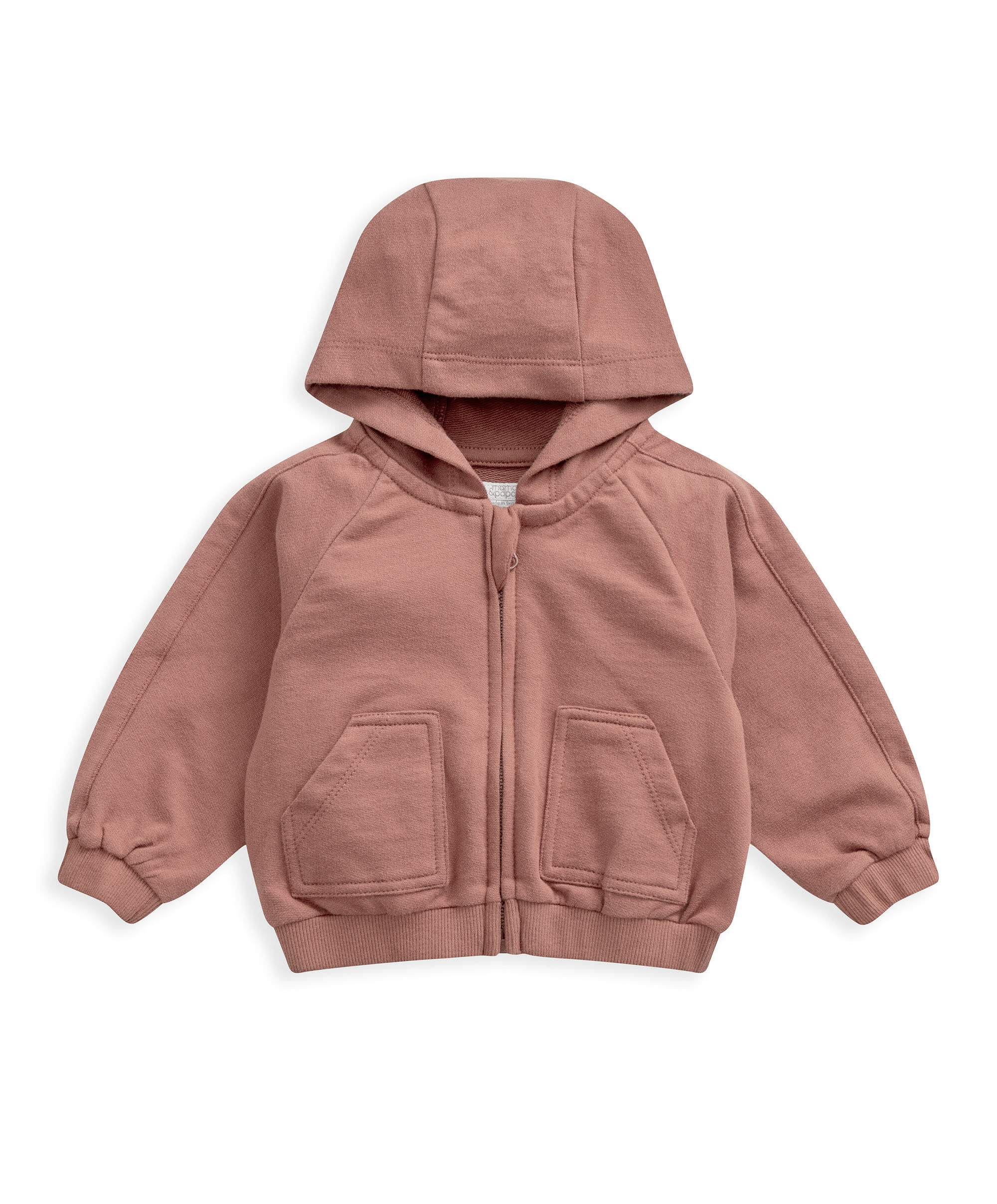 Rust Zip Hoody image number 2