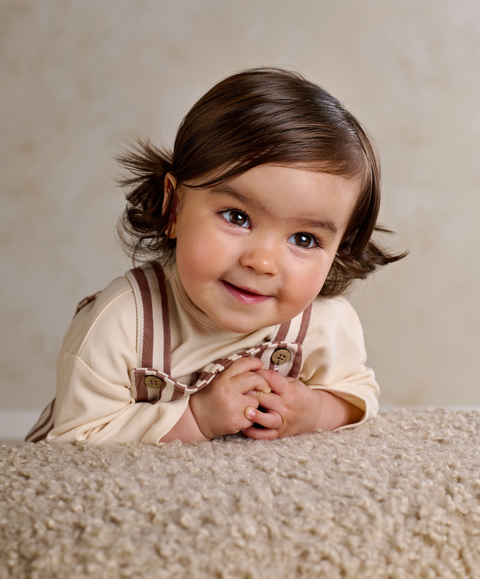 2pc Stripe Dungaree Set image number 4