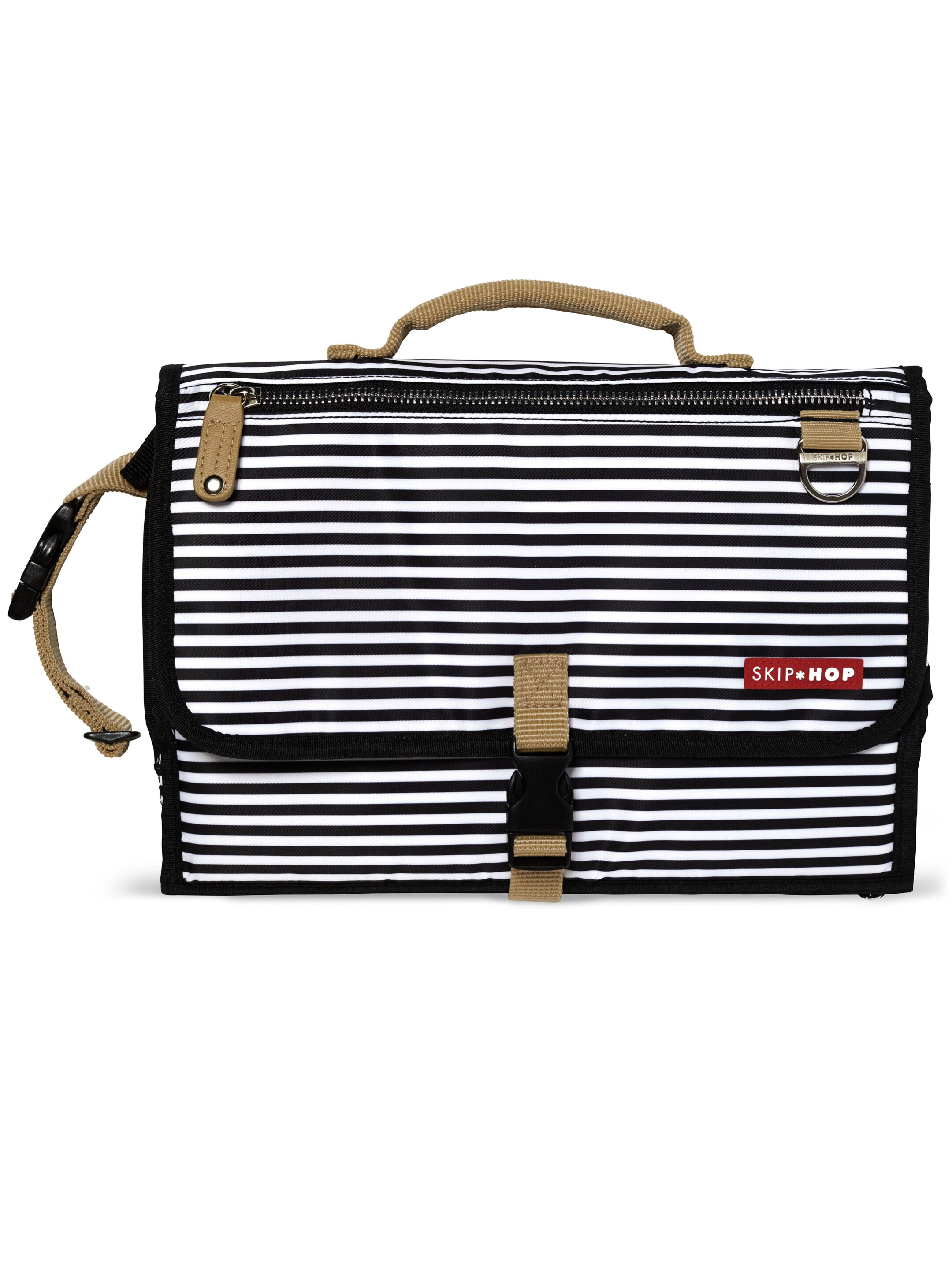 Skip Hop Pronto Changing Station - Black and White Stripes image number 1