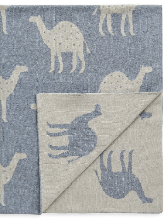 Blanket Camel Blue image number 2