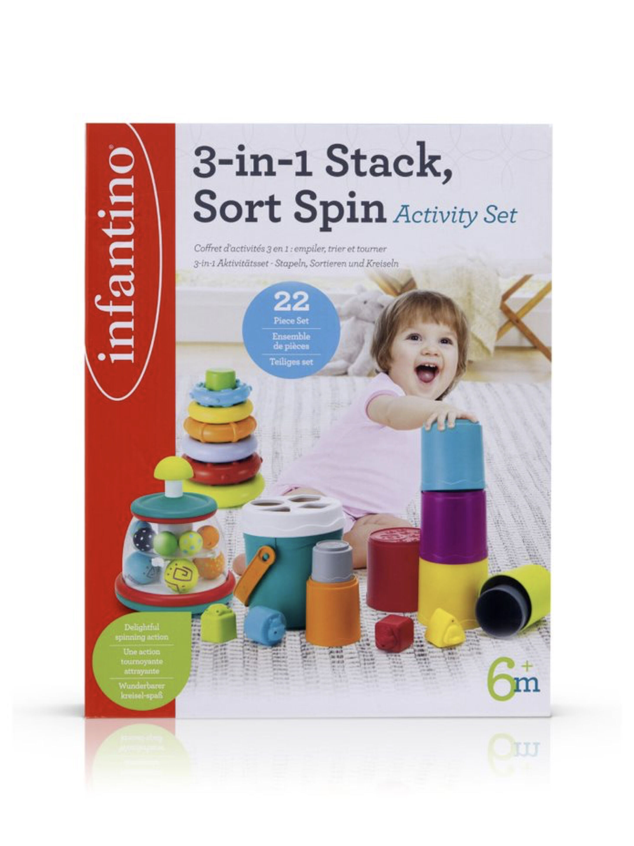 Infantino 3-in-1 Stack, Sort Spin Activity Set image number 3