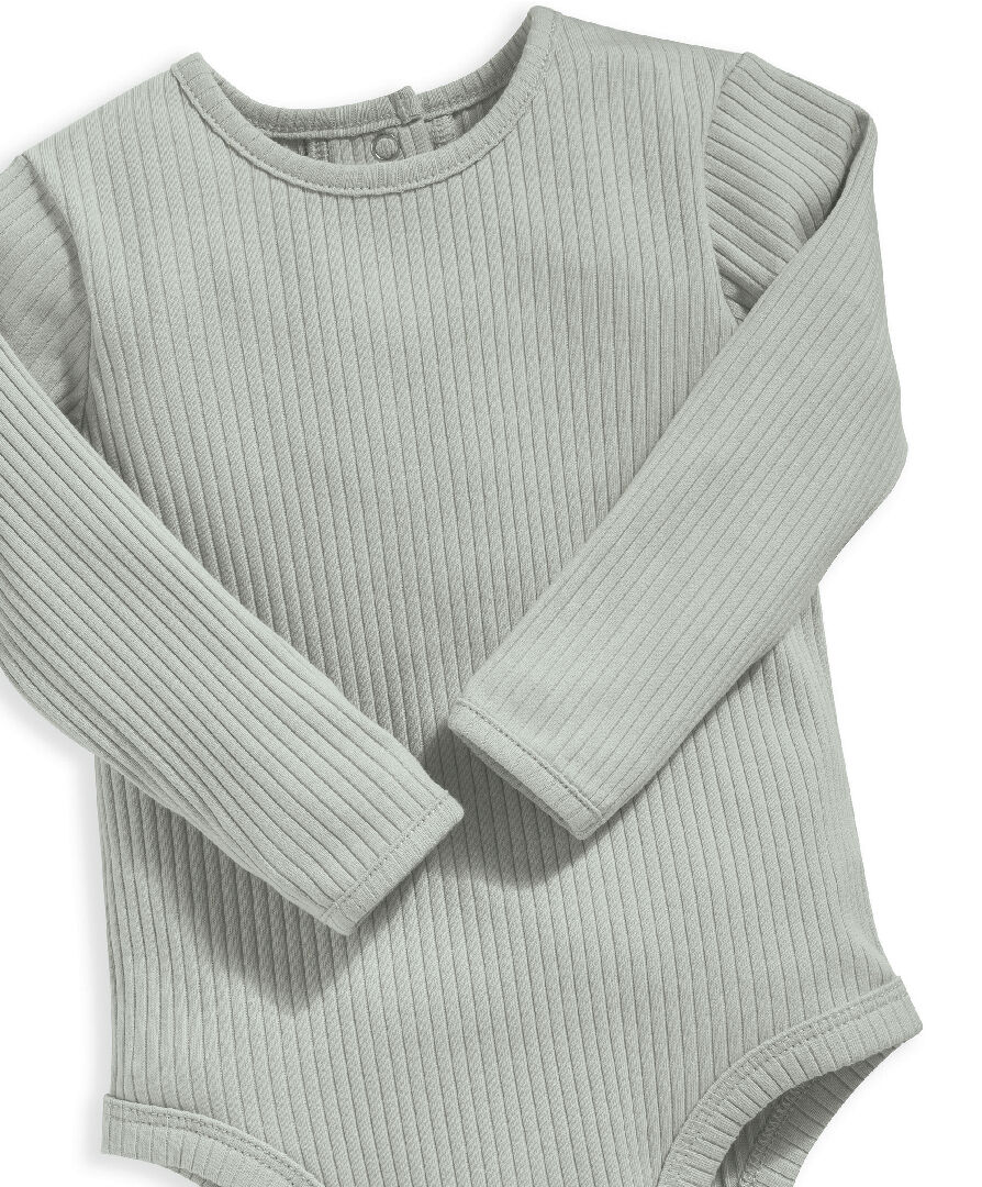 Organic Cotton Green Bodysuit image number 3