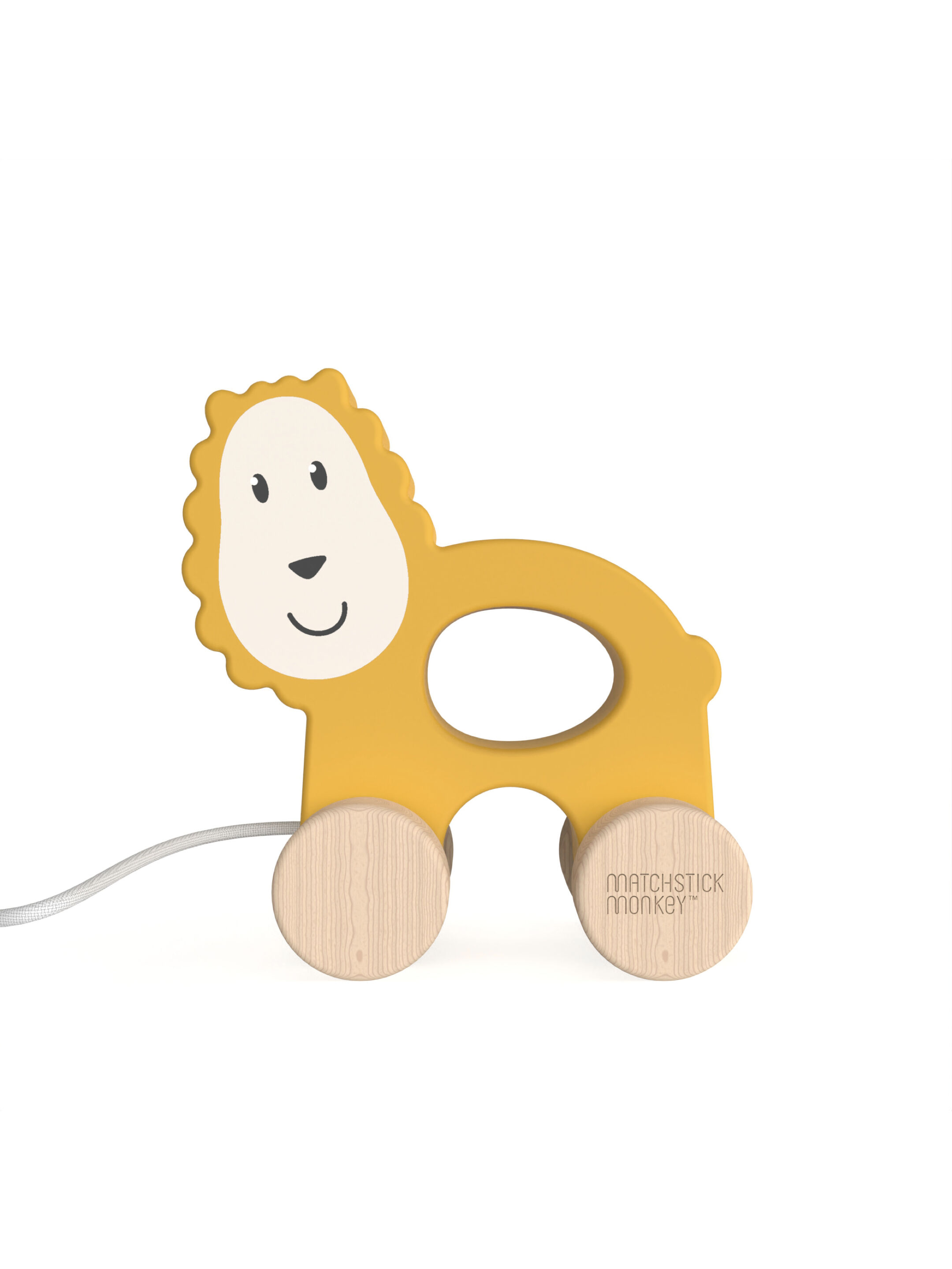 Matchstick Monkey Playtime Pull Along Animal - Ludo Lion image number 2