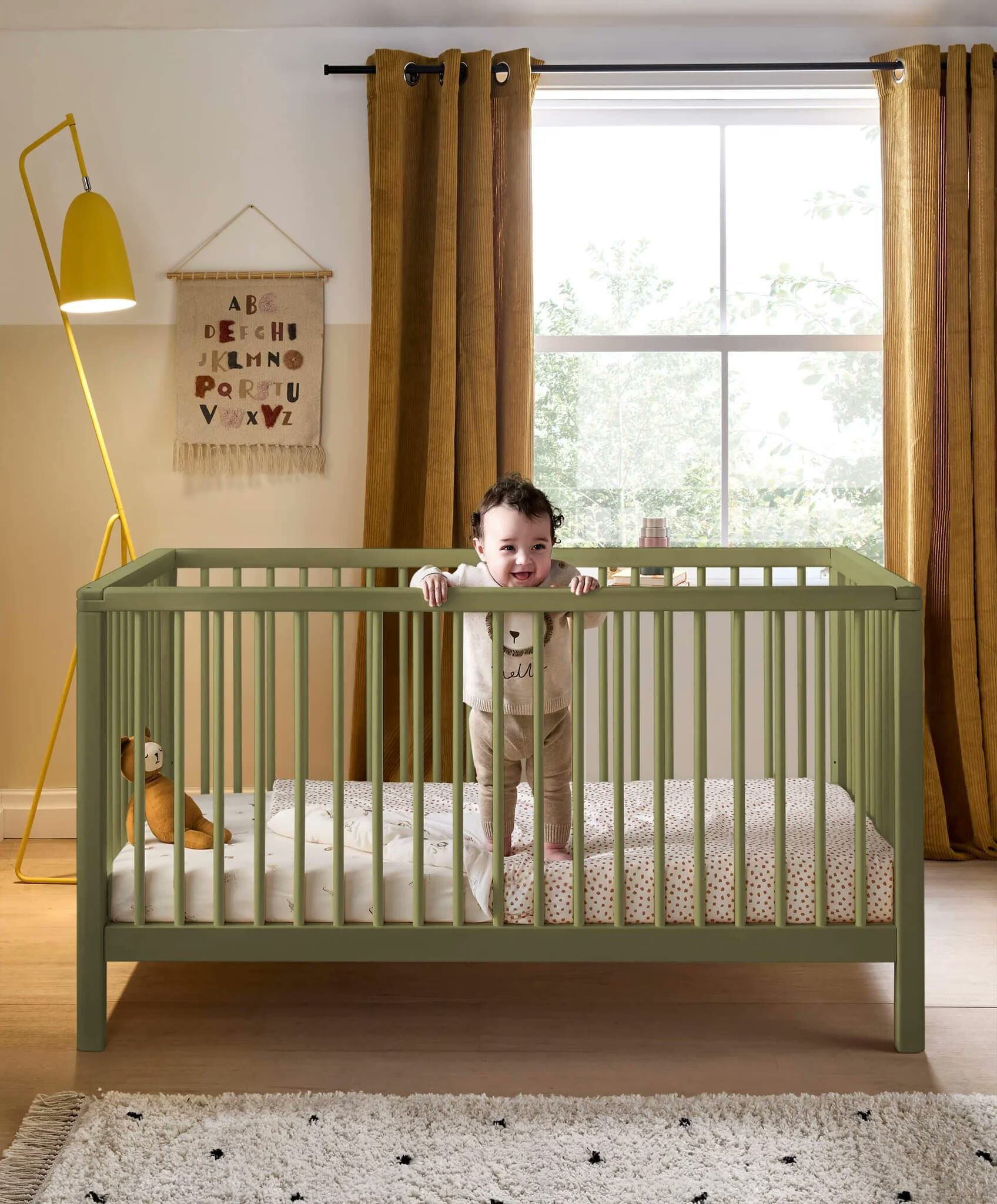 Compact Solo Cotbed - Moss Green