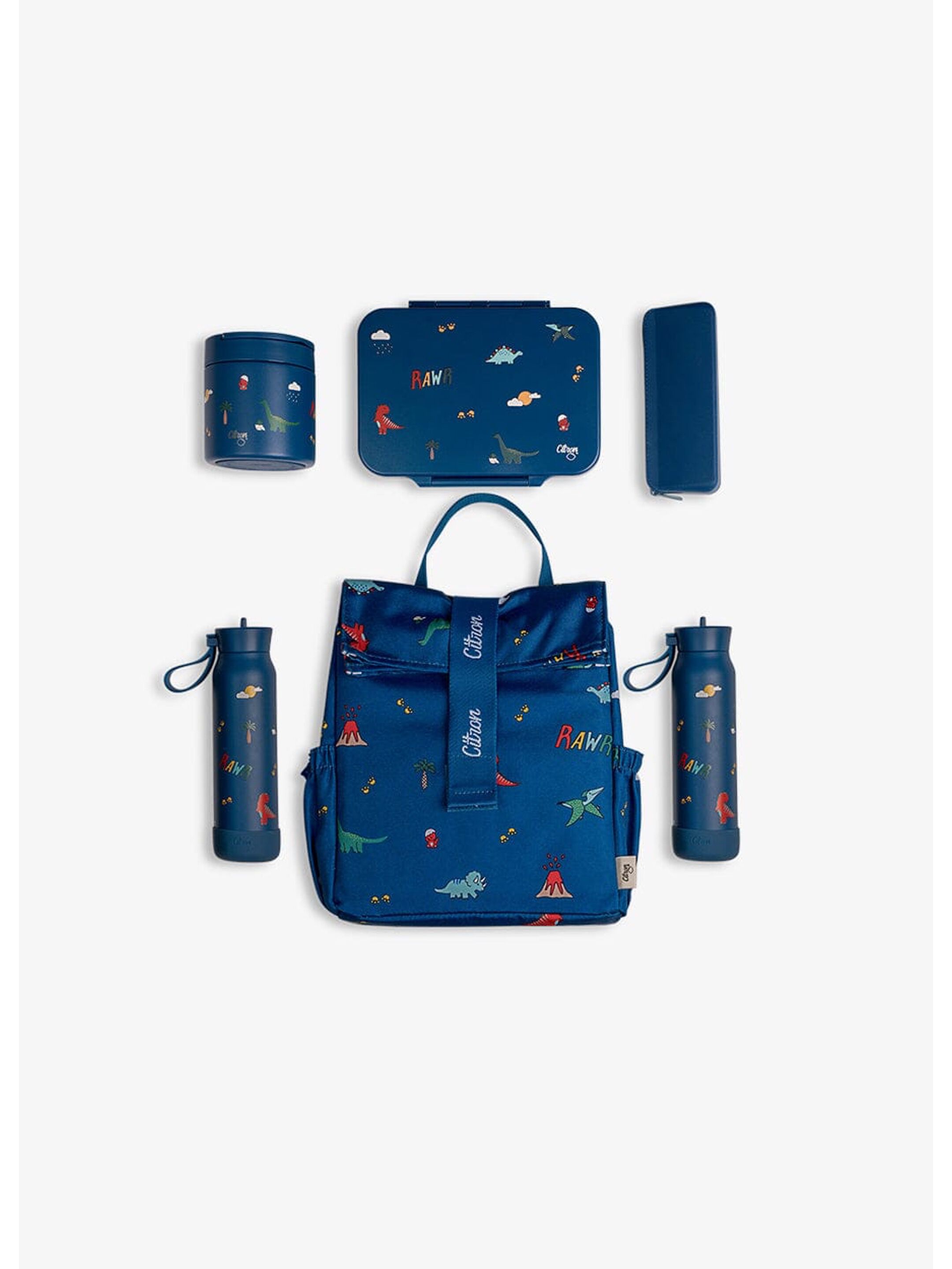 Citron Insulated Rollup Lunch Bag - Dino image number 8