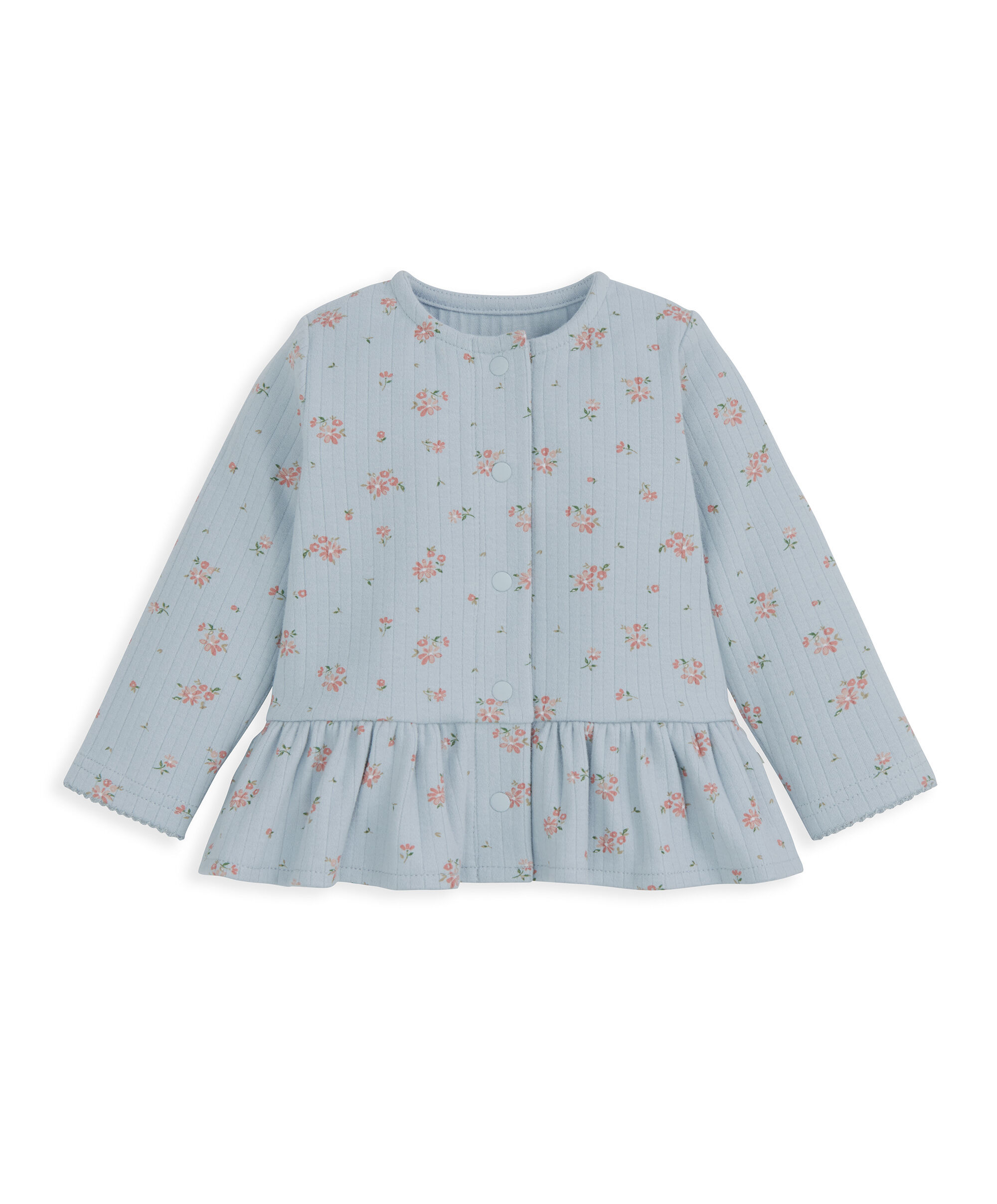 Floral Ribbed Top & Leggings Outfit Set image number 3