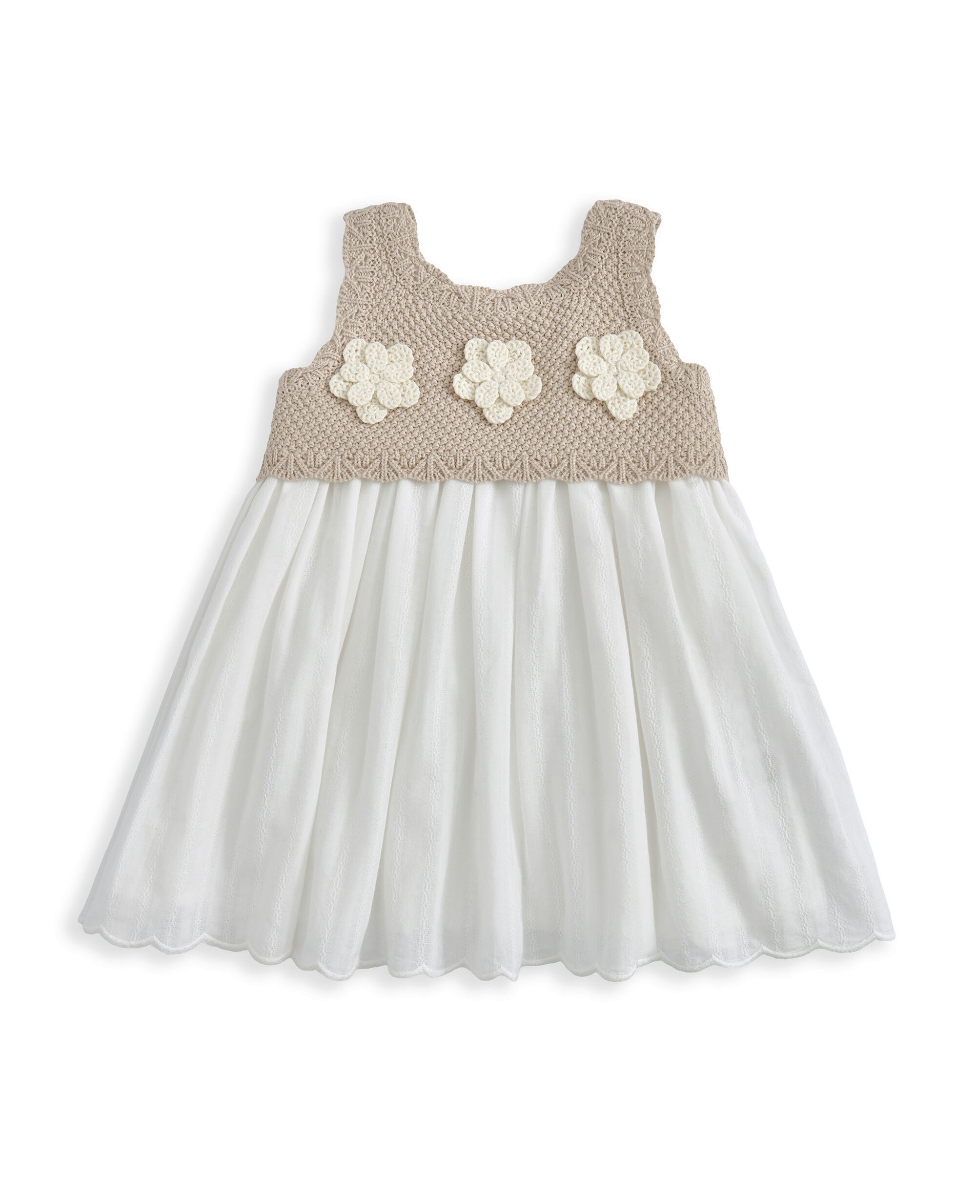 Crochet Woven Mix Dress image number 2